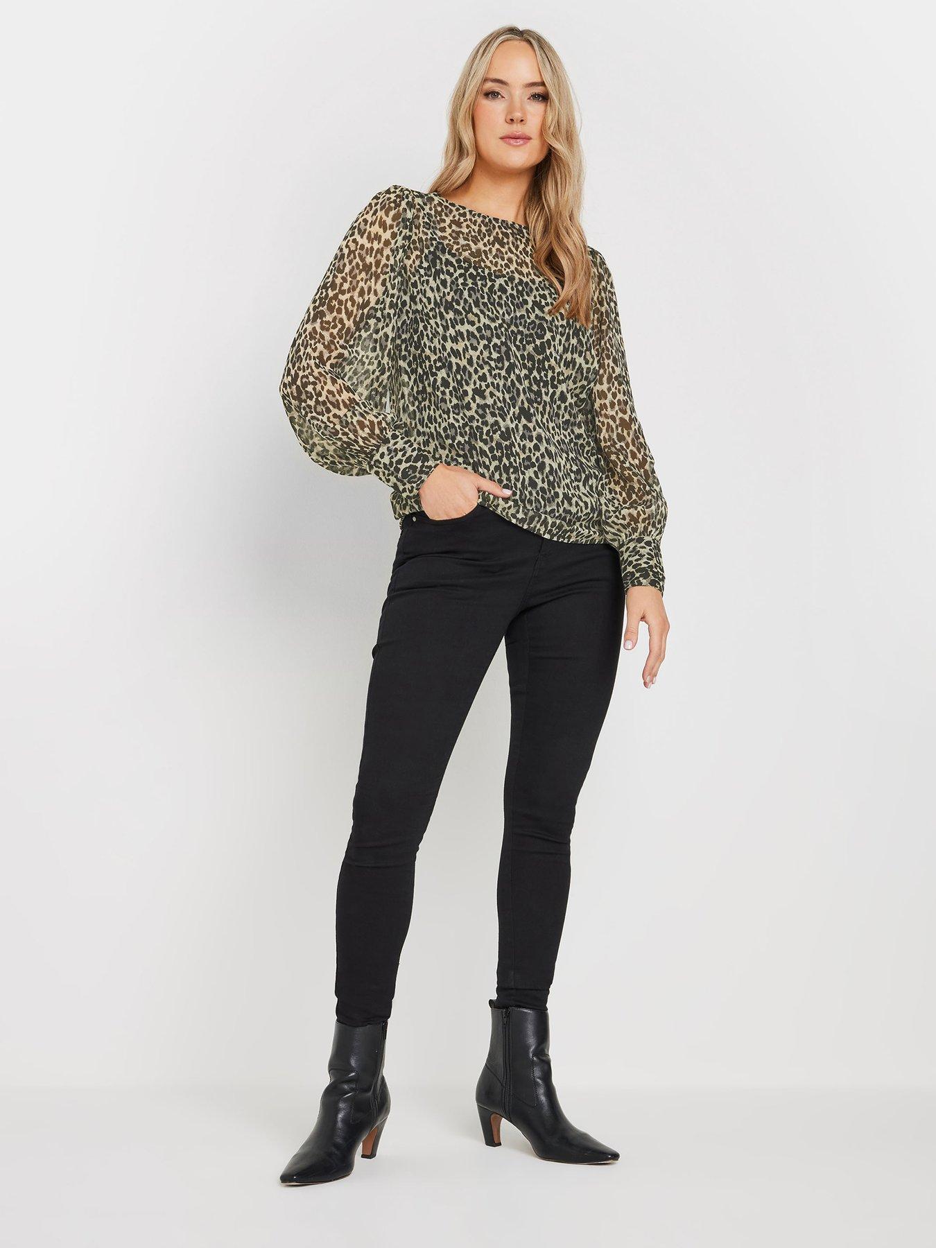  image of long-tall-sally-georgette-scoop-neck-blouse-grey