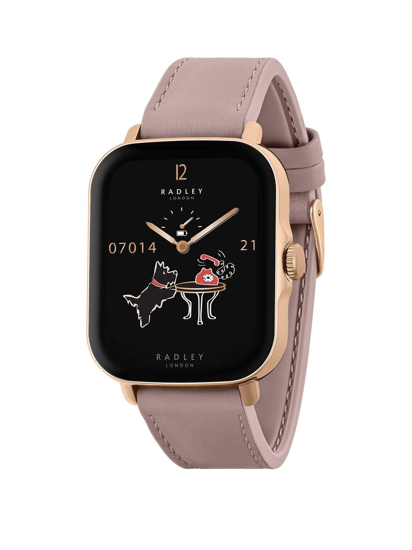 undefined Series 20 Smart Calling Watch with Pink Leather Strap