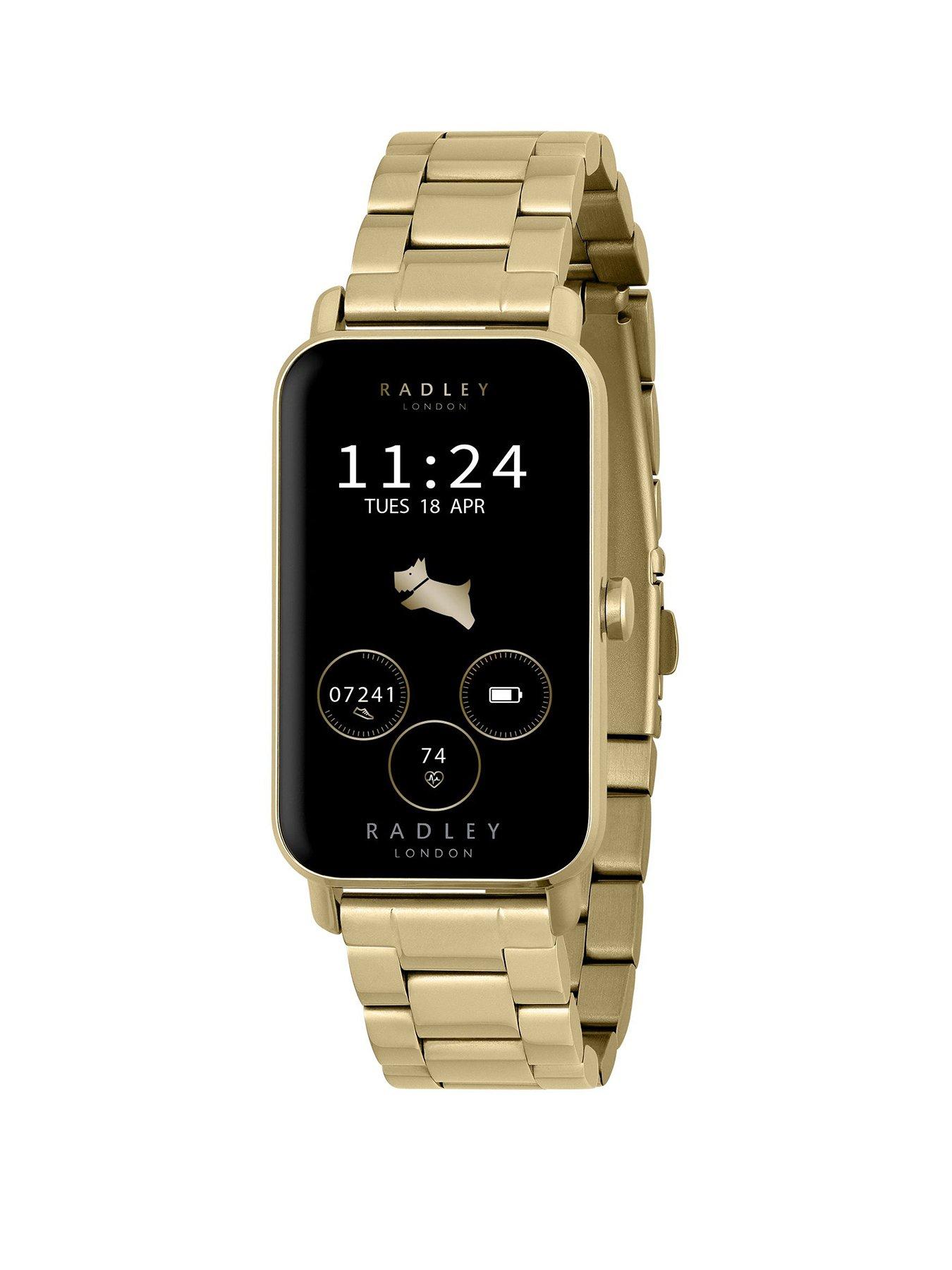 Radley Ladies Series 21 Stainless Steel Lozenge Pale Gold Plated Strap Smart Watch