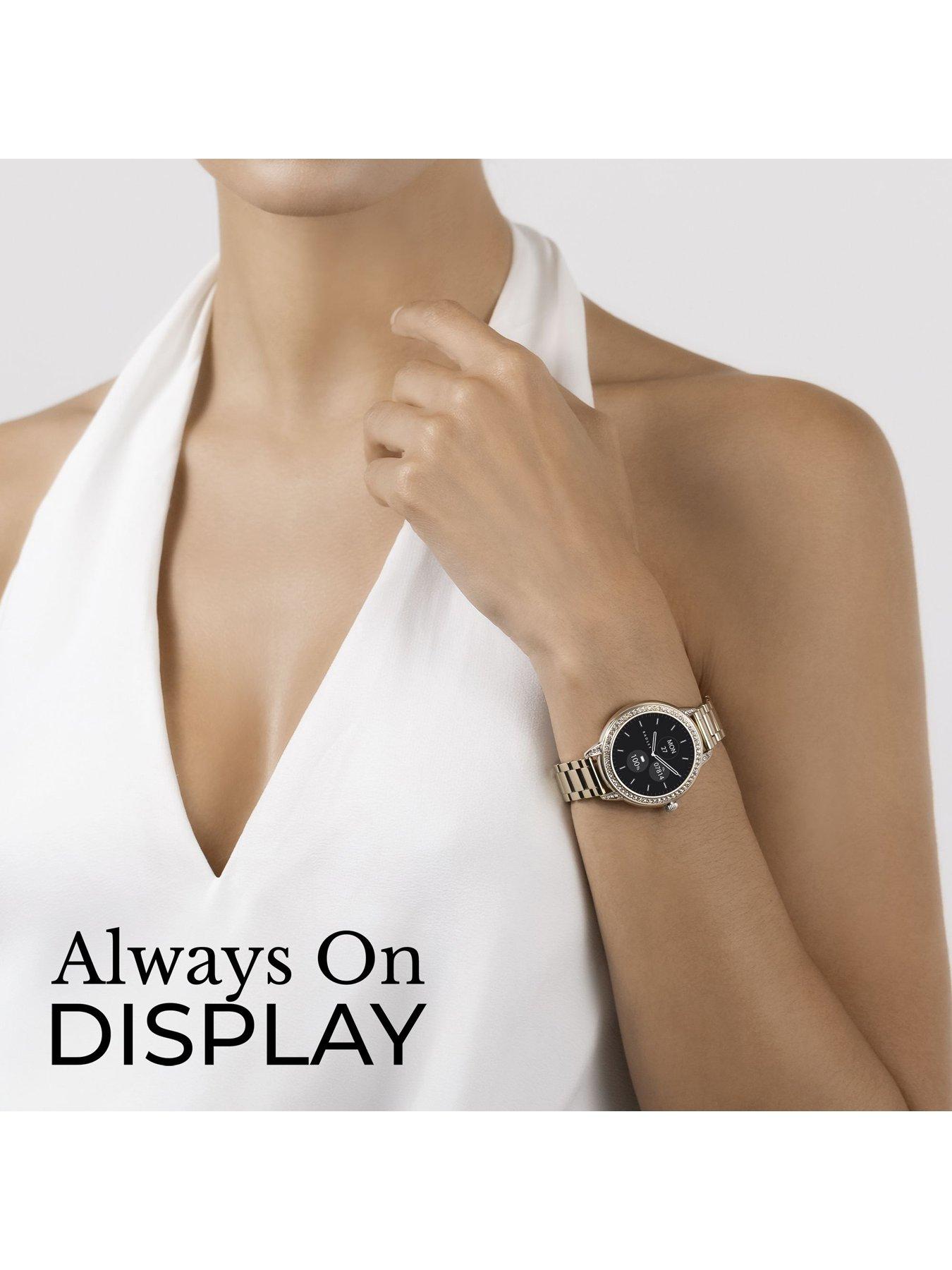  image of radley-smart-series-33-amoled-stoneset-stainless-steel-gold-plated-bracelet-smart-watch