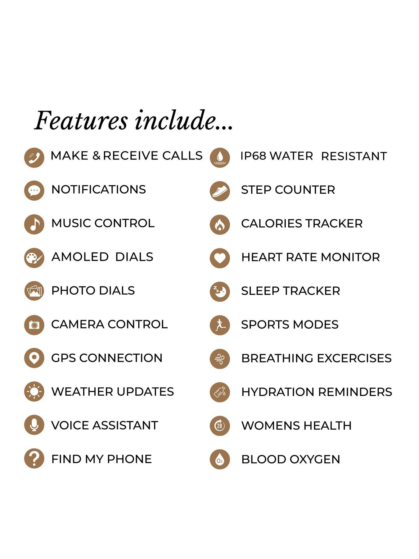  image of radley-smart-series-33-amoled-stoneset-stainless-steel-gold-plated-bracelet-smart-watch