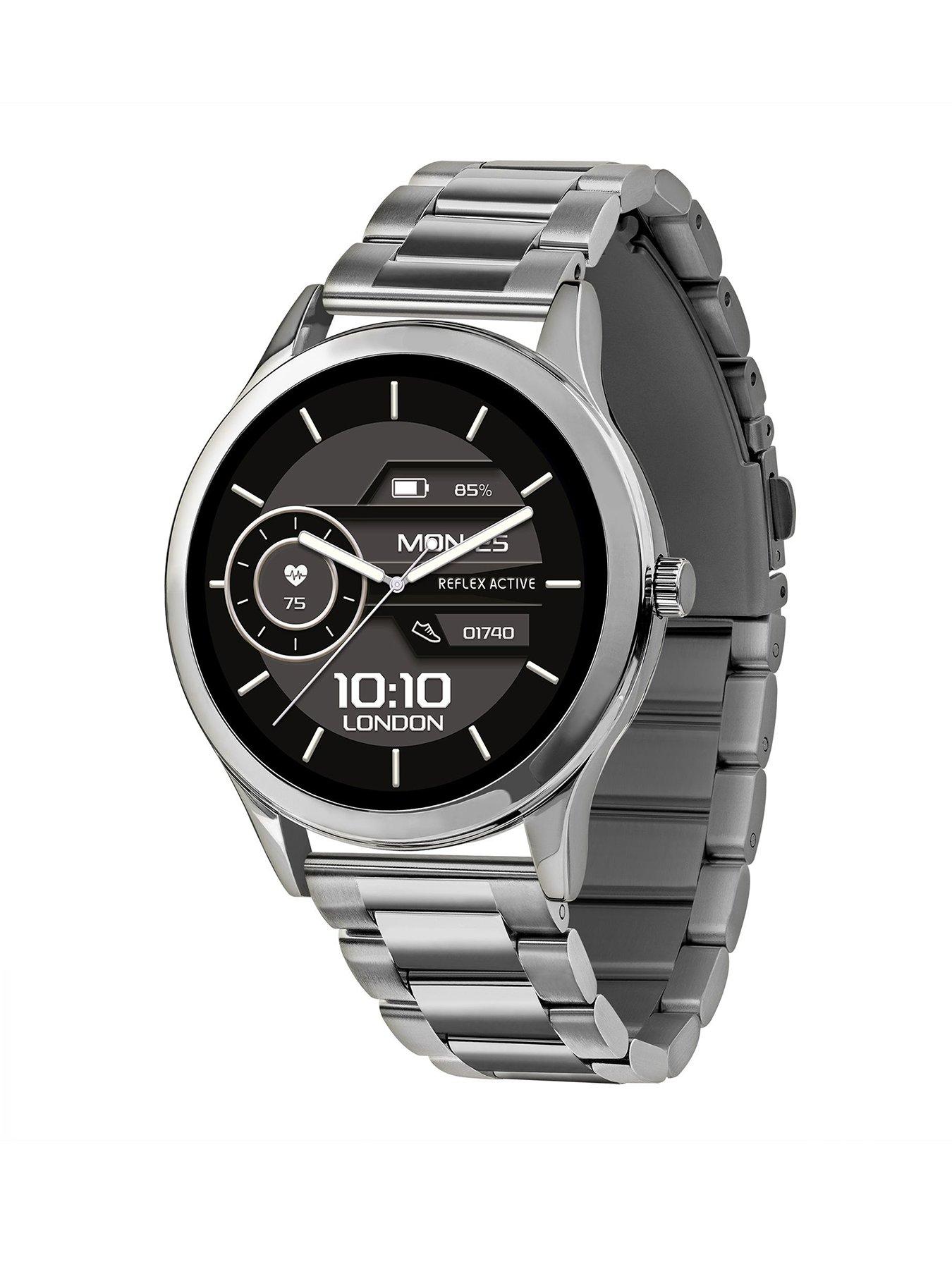  image of reflex-active-series-31-stainless-steel-bracelet-amoled-smart-calling-watch