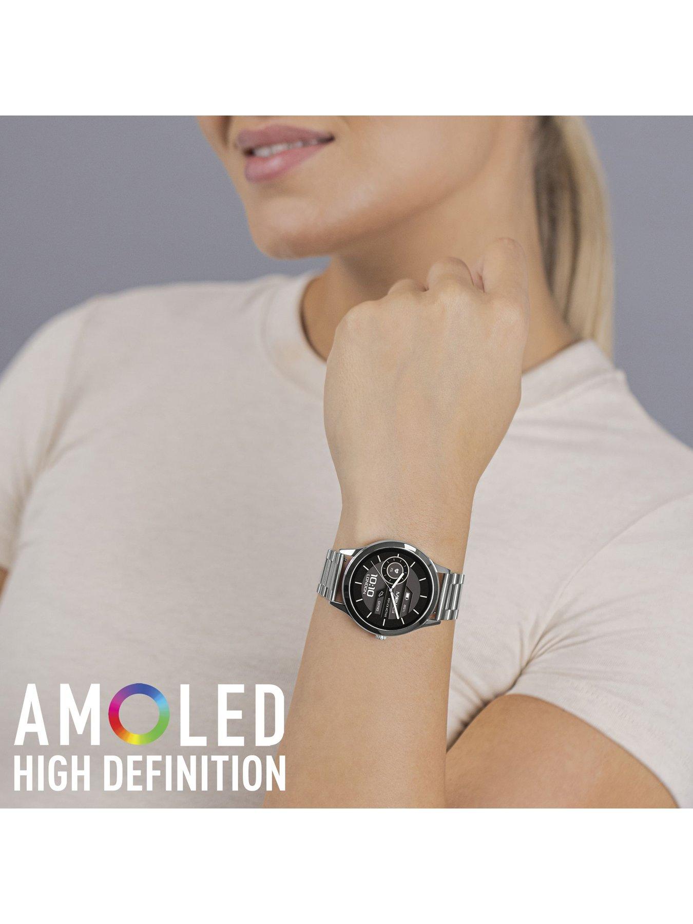  image of reflex-active-series-31-stainless-steel-bracelet-amoled-smart-calling-watch