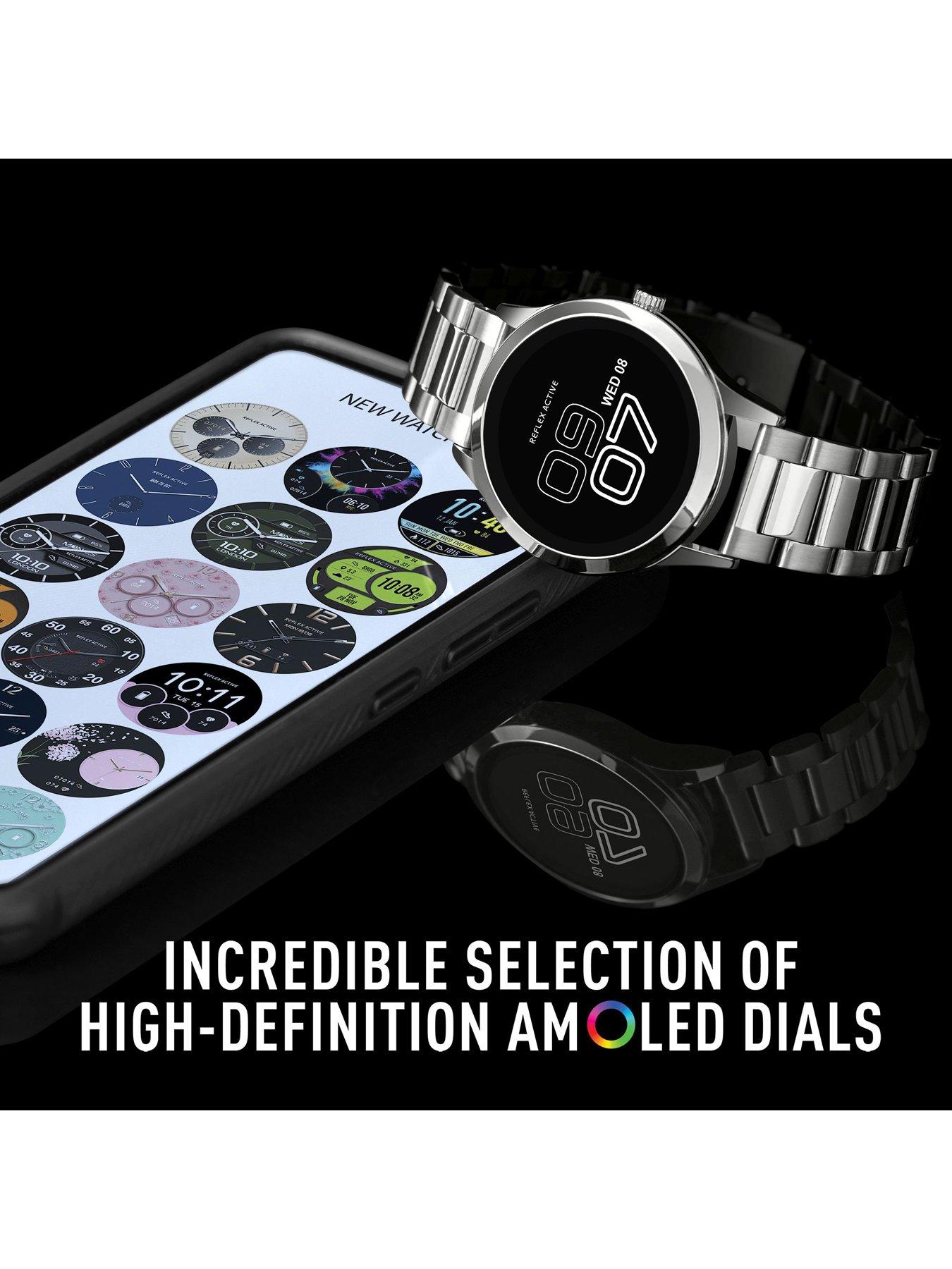 image of reflex-active-series-31-stainless-steel-bracelet-amoled-smart-calling-watch