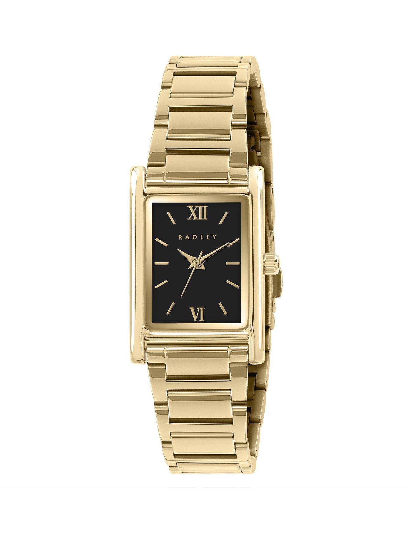 undefined Tank Gold Plated Bracelet Watch