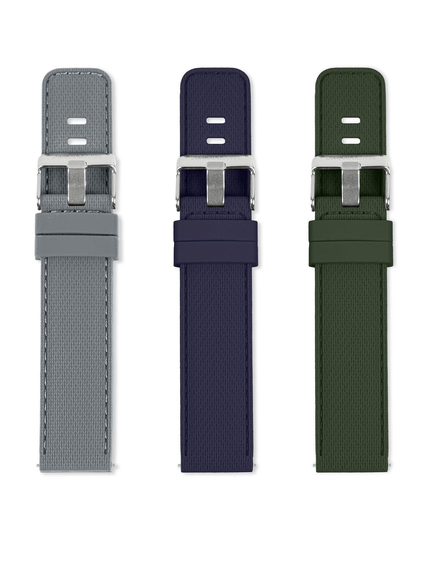 Image 1 of 5 of Reflex Active Interchangeable Smart Watch Strap Set