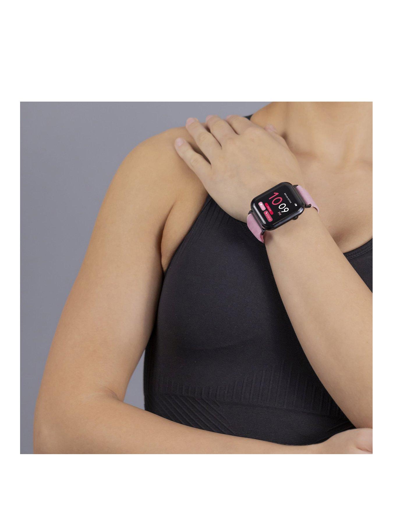 Image 2 of 5 of Reflex Active Series 37 Dusty Pink Strap Smart Calling Watch