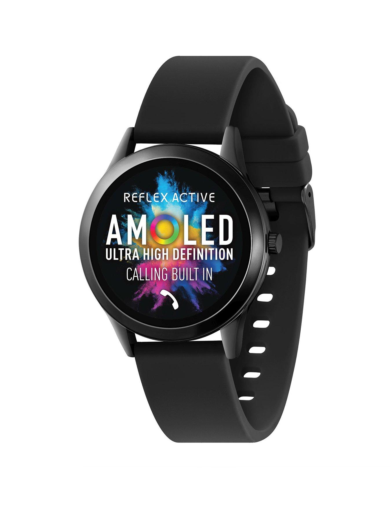  image of reflex-active-series-31-black-silicone-amoled-smart-calling-watch