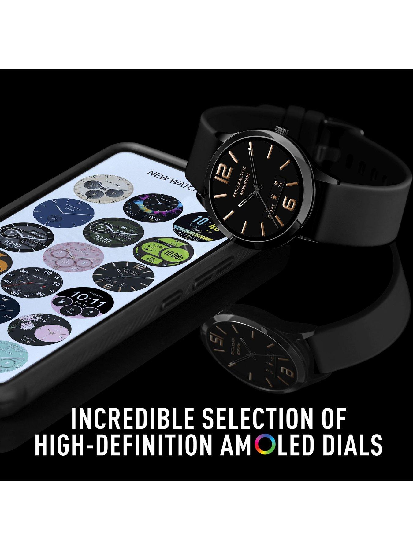 image of reflex-active-series-31-black-silicone-amoled-smart-calling-watch
