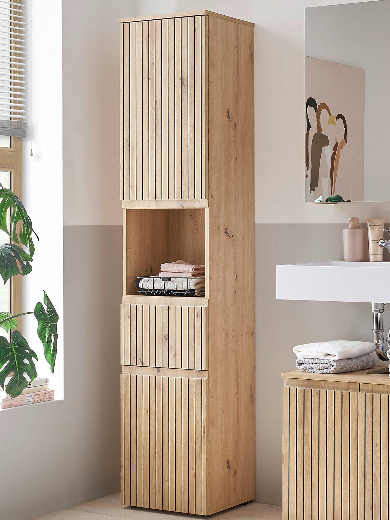 image of julian-bowen-austin-tall-bathroom-cabinet