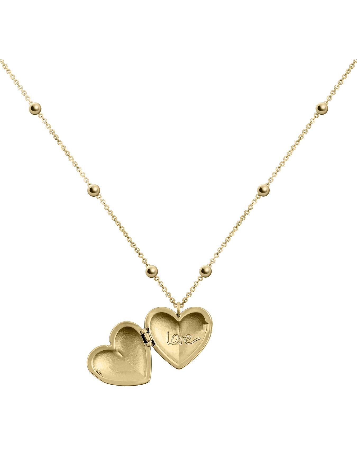  image of radley-18ct-gold-plated-heart-locket-necklace