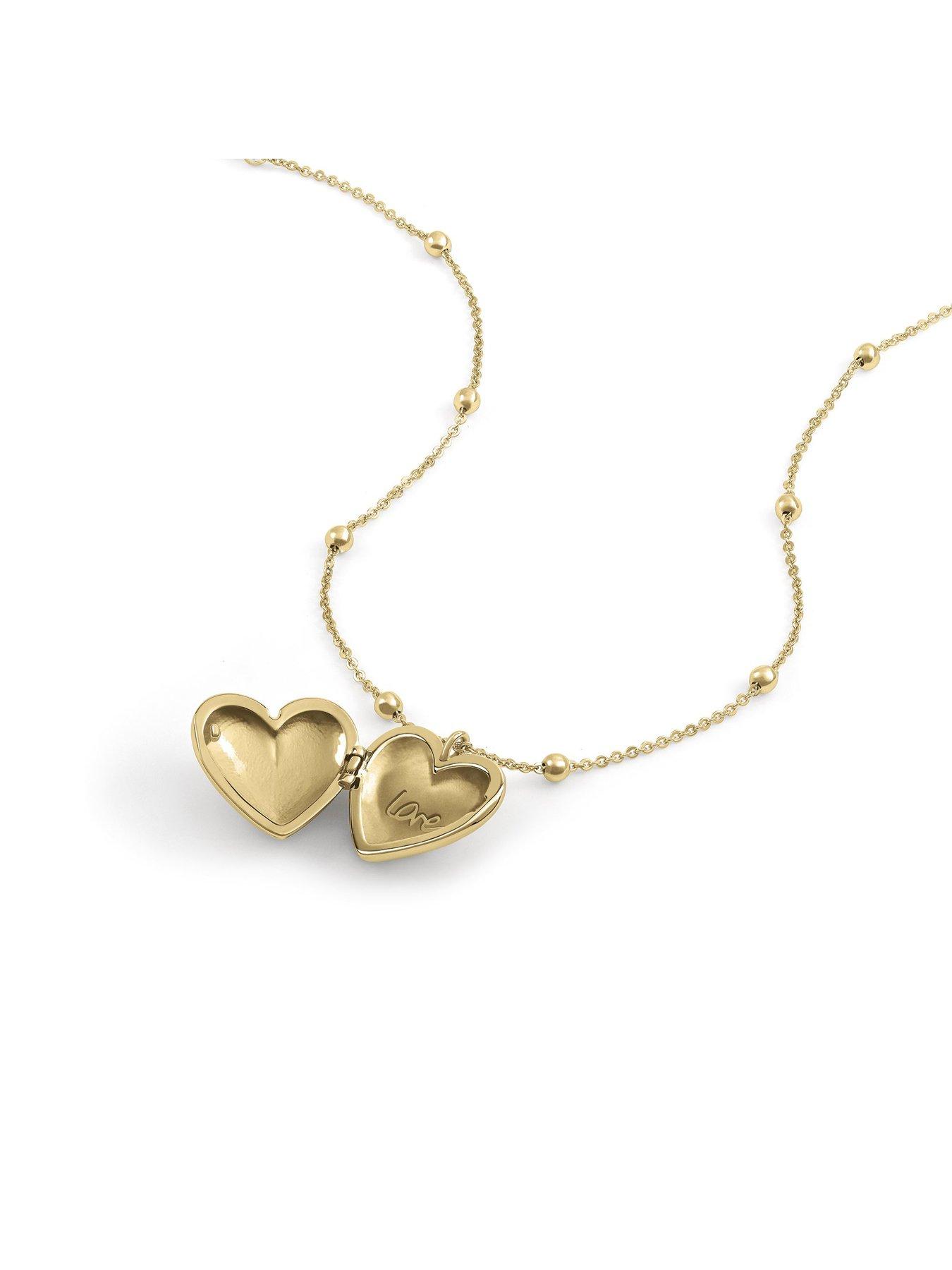  image of radley-18ct-gold-plated-heart-locket-necklace