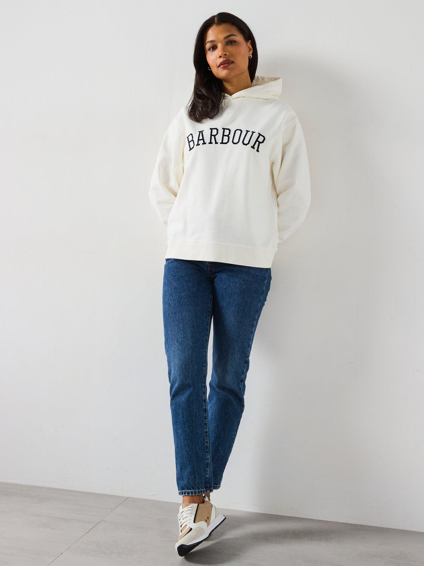  image of barbour-northumberland-hoodie-white
