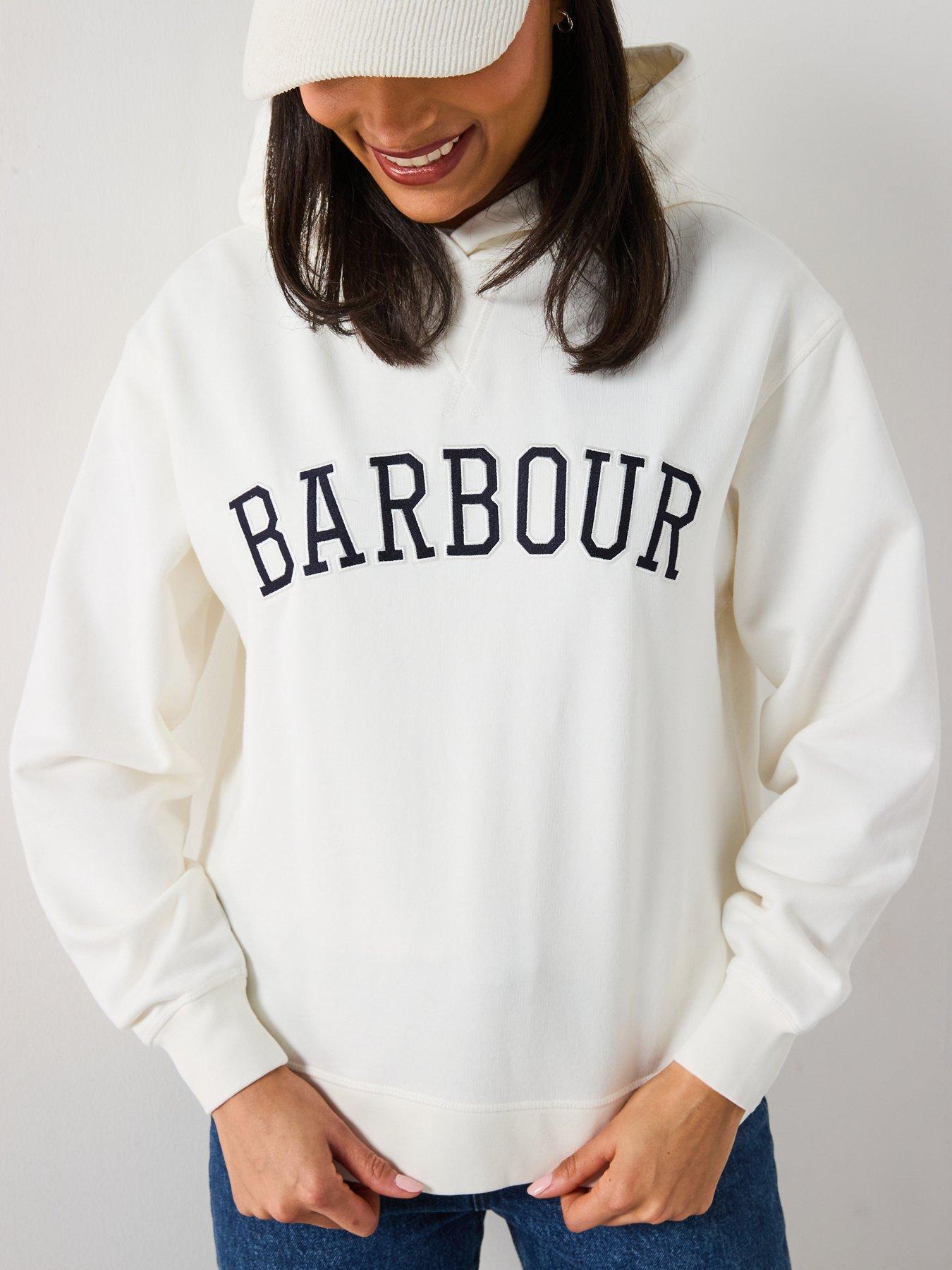  image of barbour-northumberland-hoodie-white