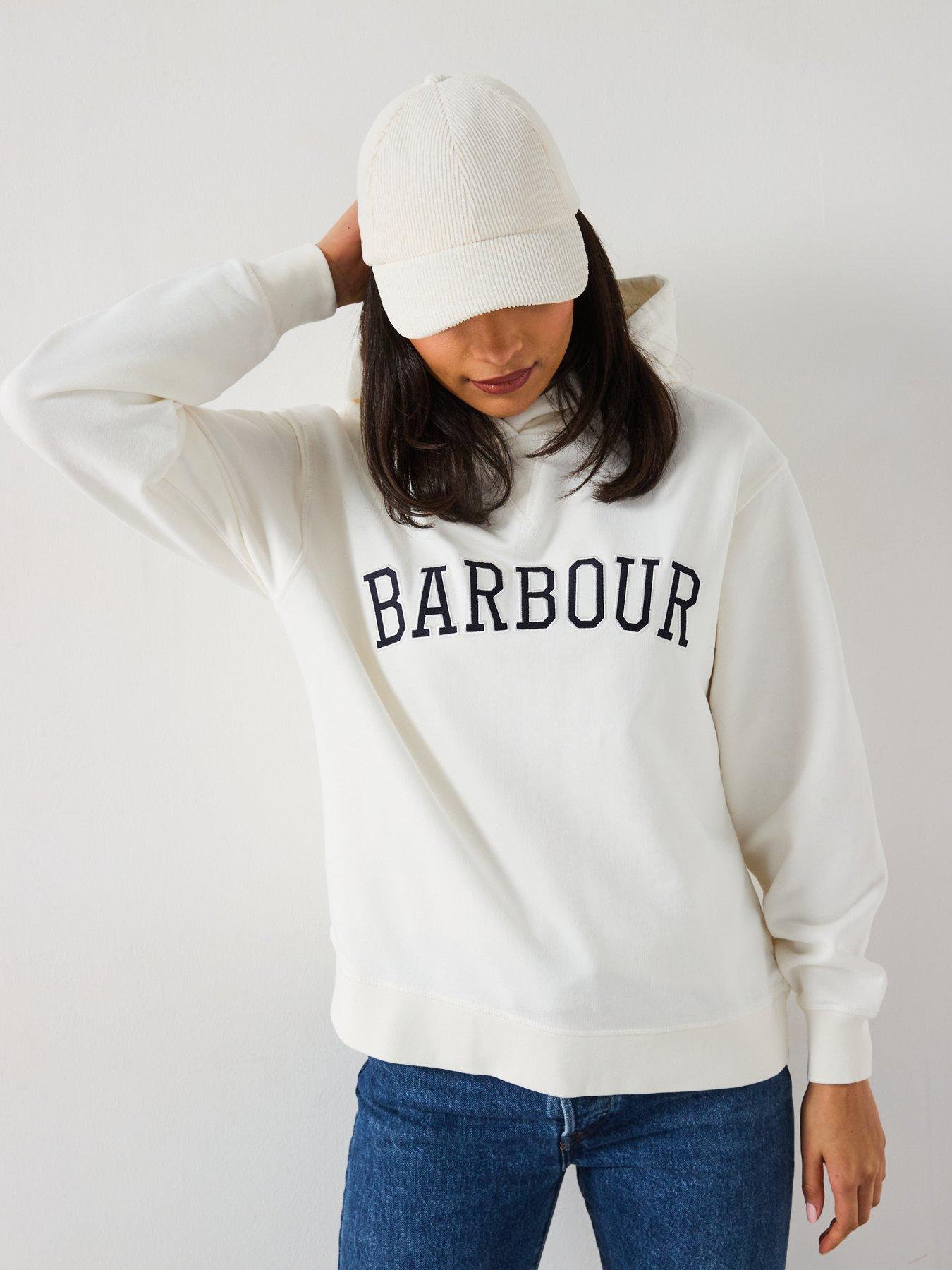  image of barbour-northumberland-hoodie-white