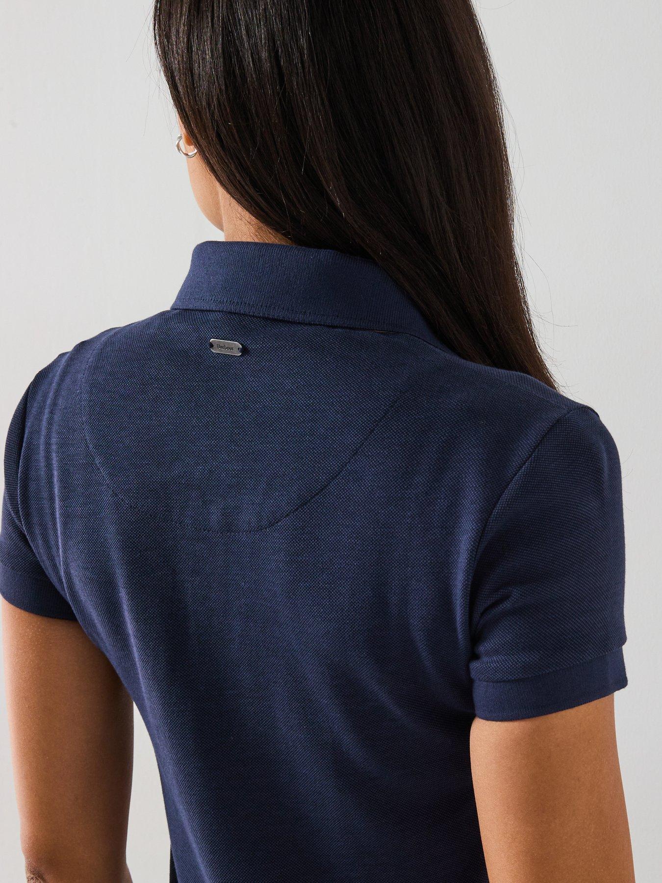  image of barbour-polo-dress-navy