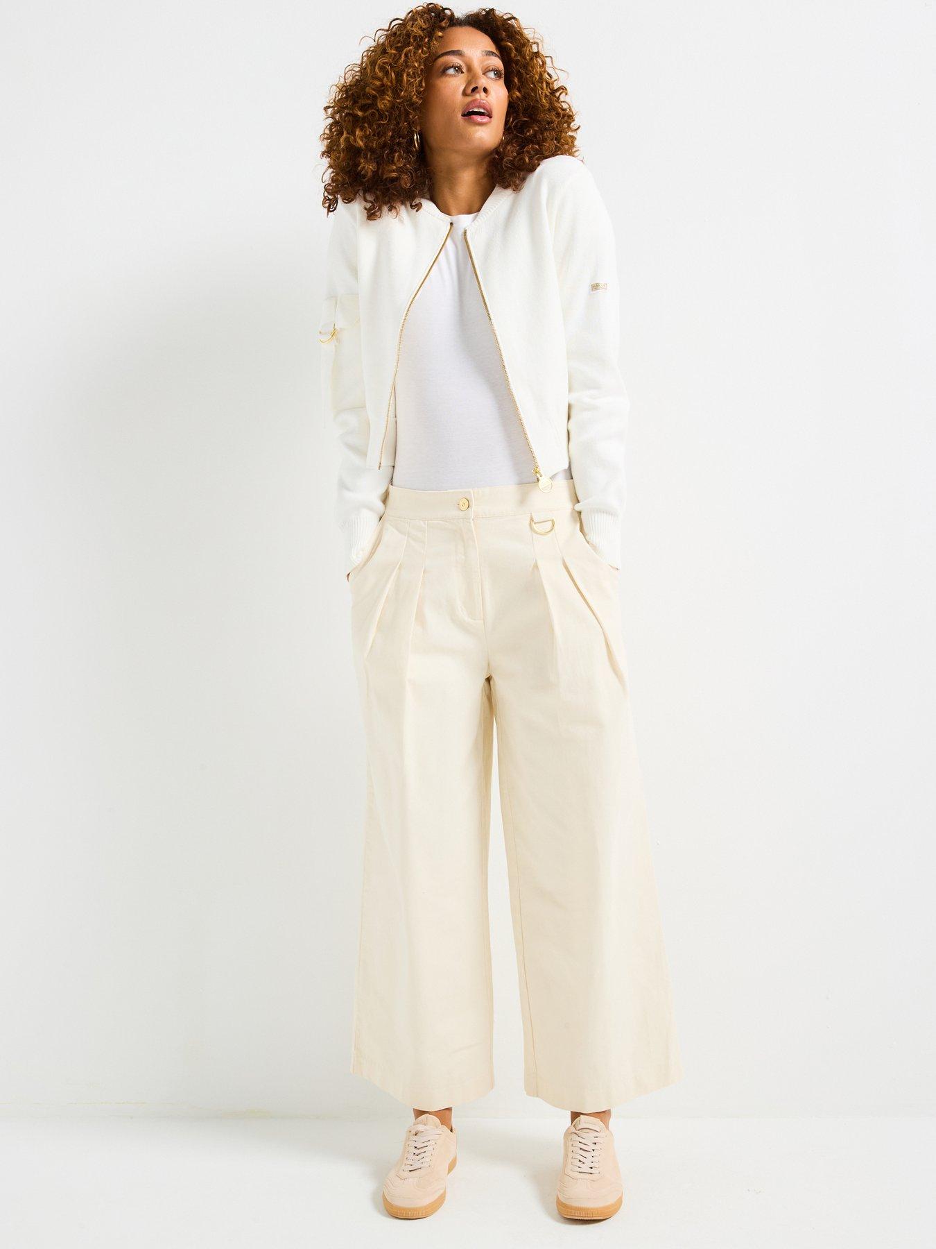  image of barbour-international-priya-knitted-bomber-beige