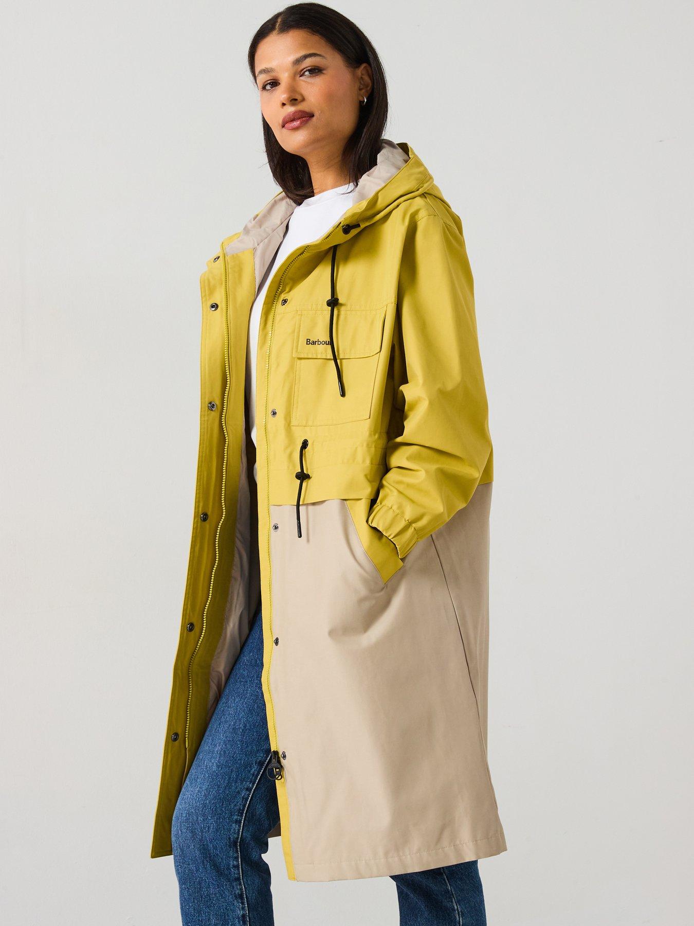 barbour-evie-showerproof-parka-yellow