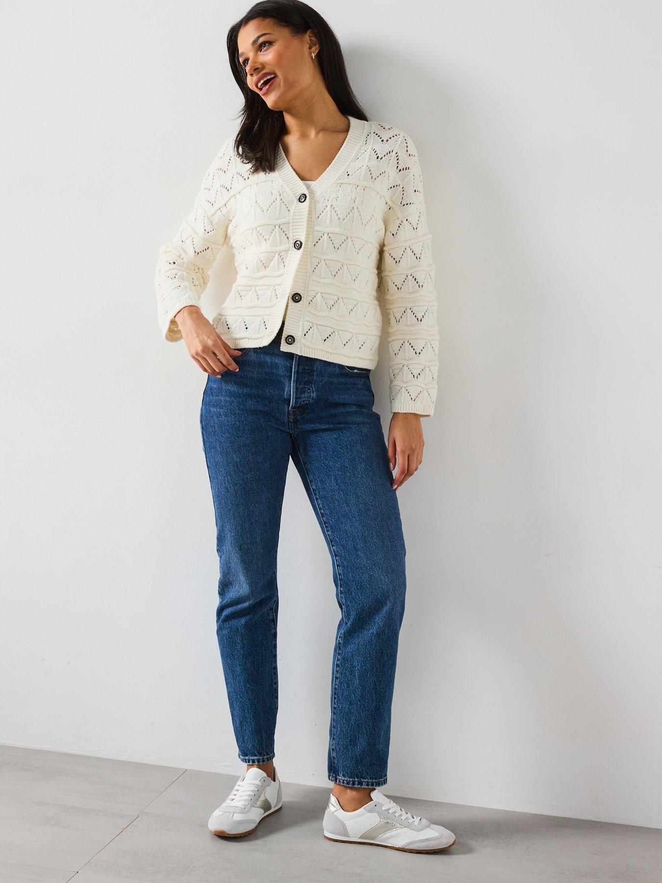  image of barbour-isla-knitted-cardigan-white