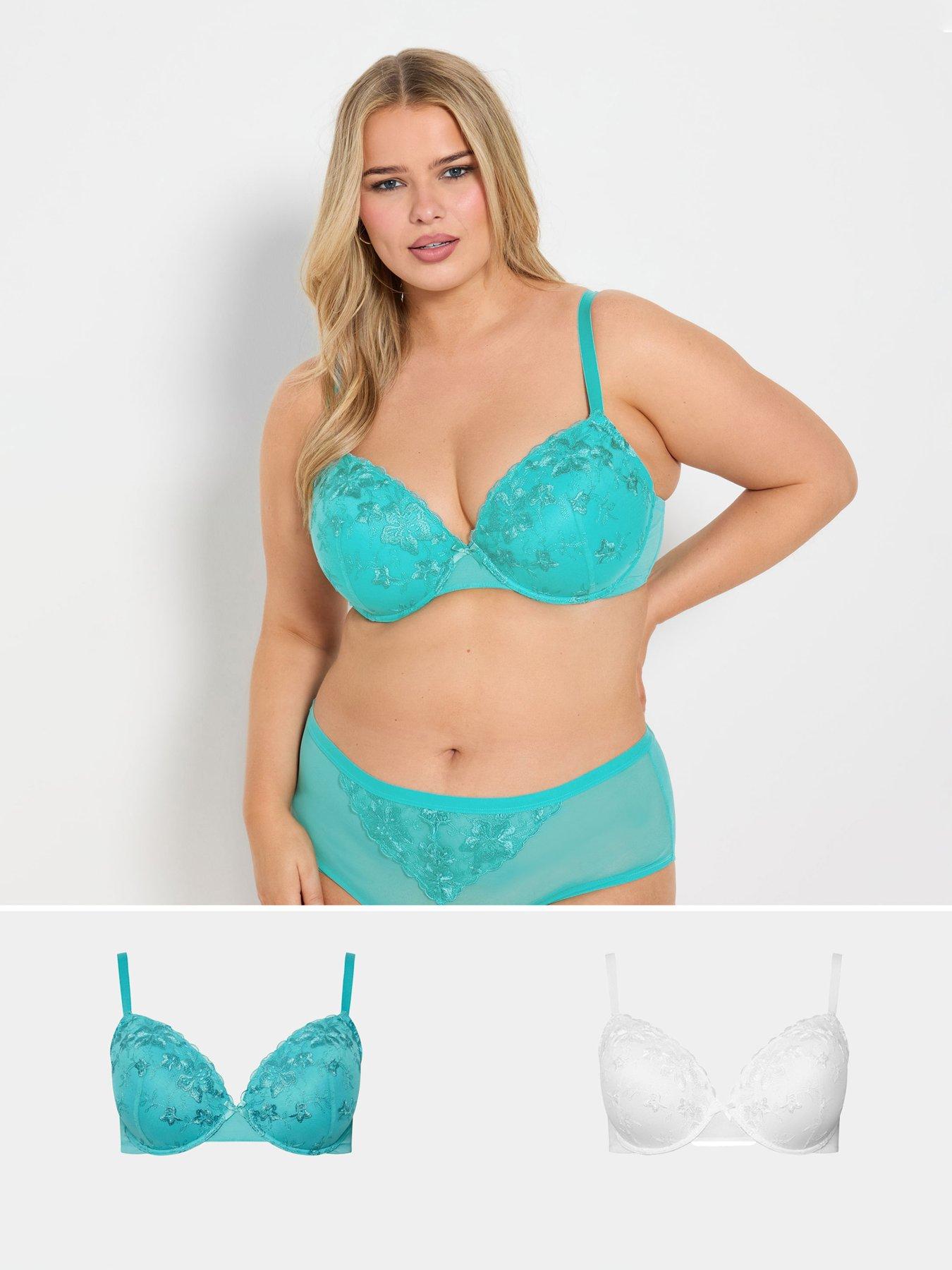 undefined Curve 3 Pack Mesh Underwired Bra - Multi