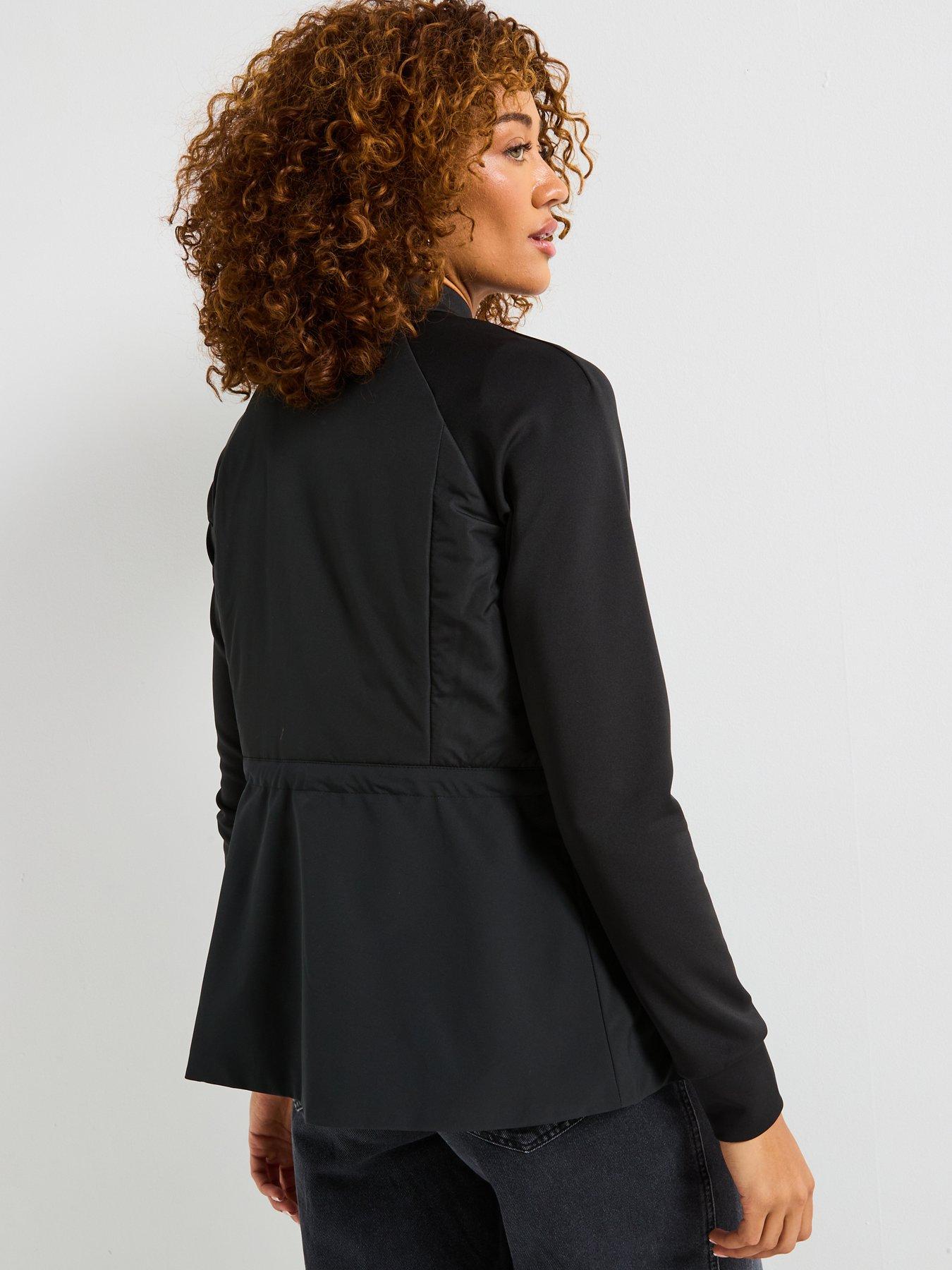  image of barbour-international-caprice-quilted-sweat-jacket-black