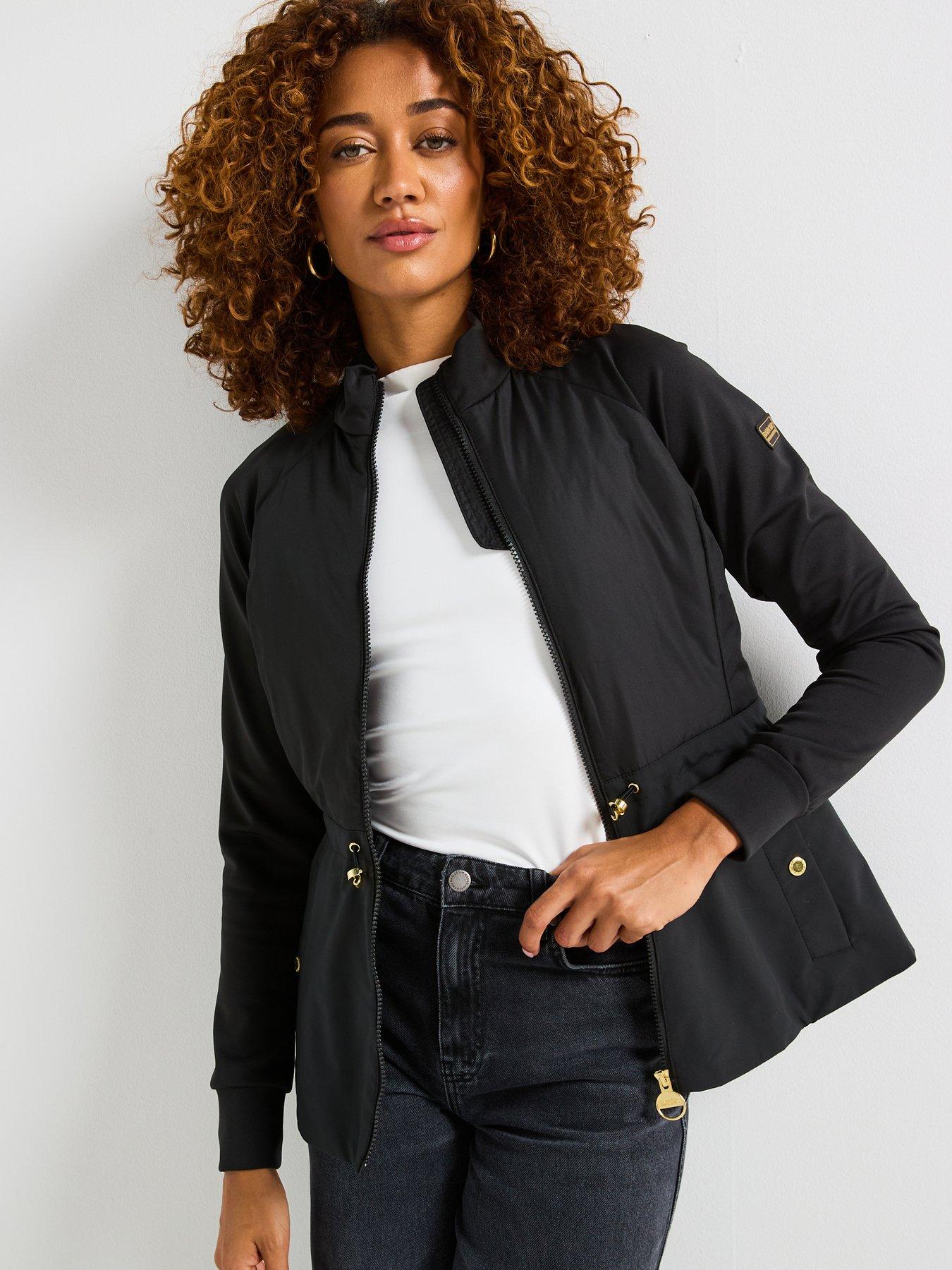  image of barbour-international-caprice-quilted-sweat-jacket-black