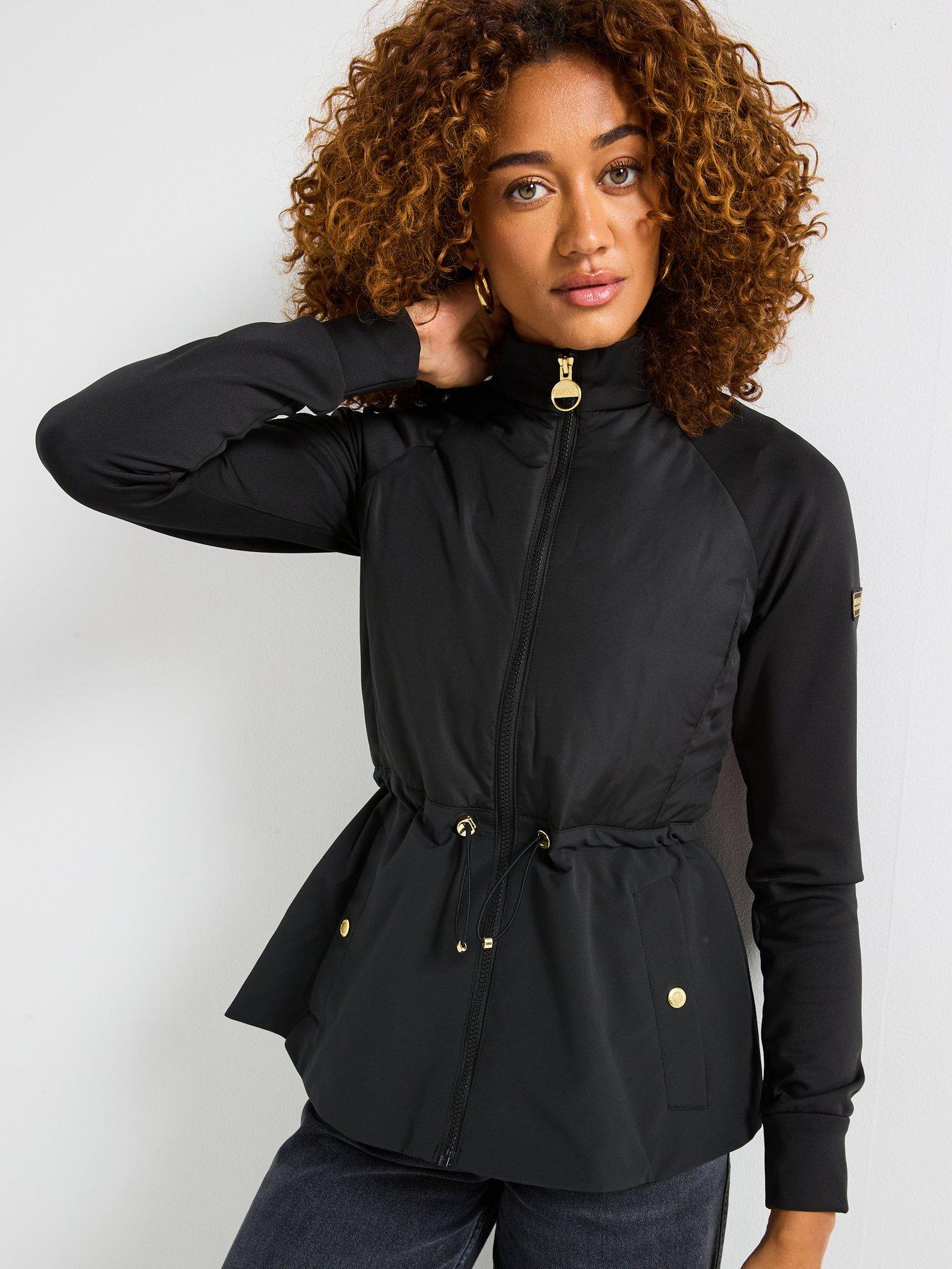  image of barbour-international-caprice-quilted-sweat-jacket-black