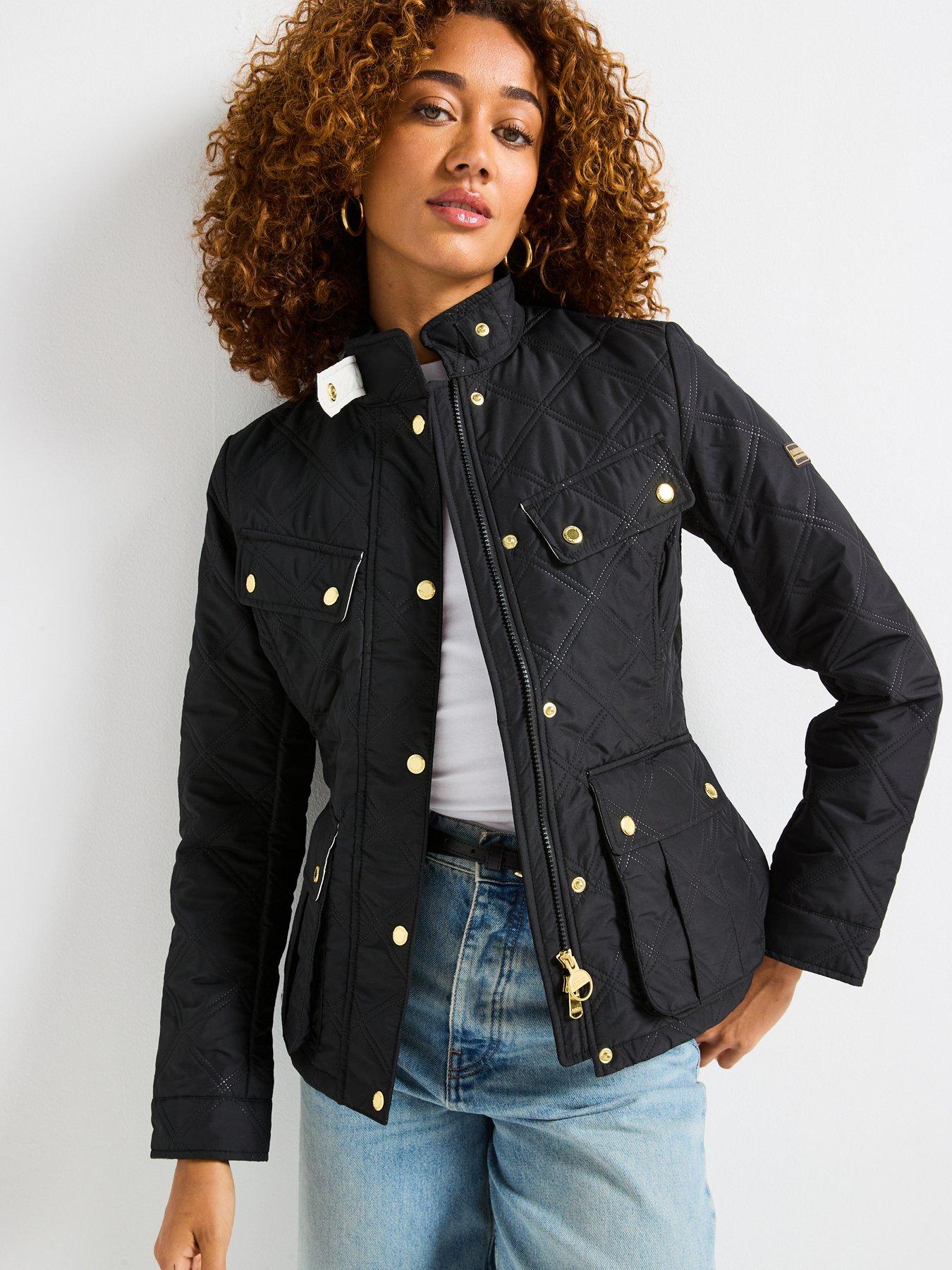  image of barbour-international-bintl-halsey-quilted-jacket-black