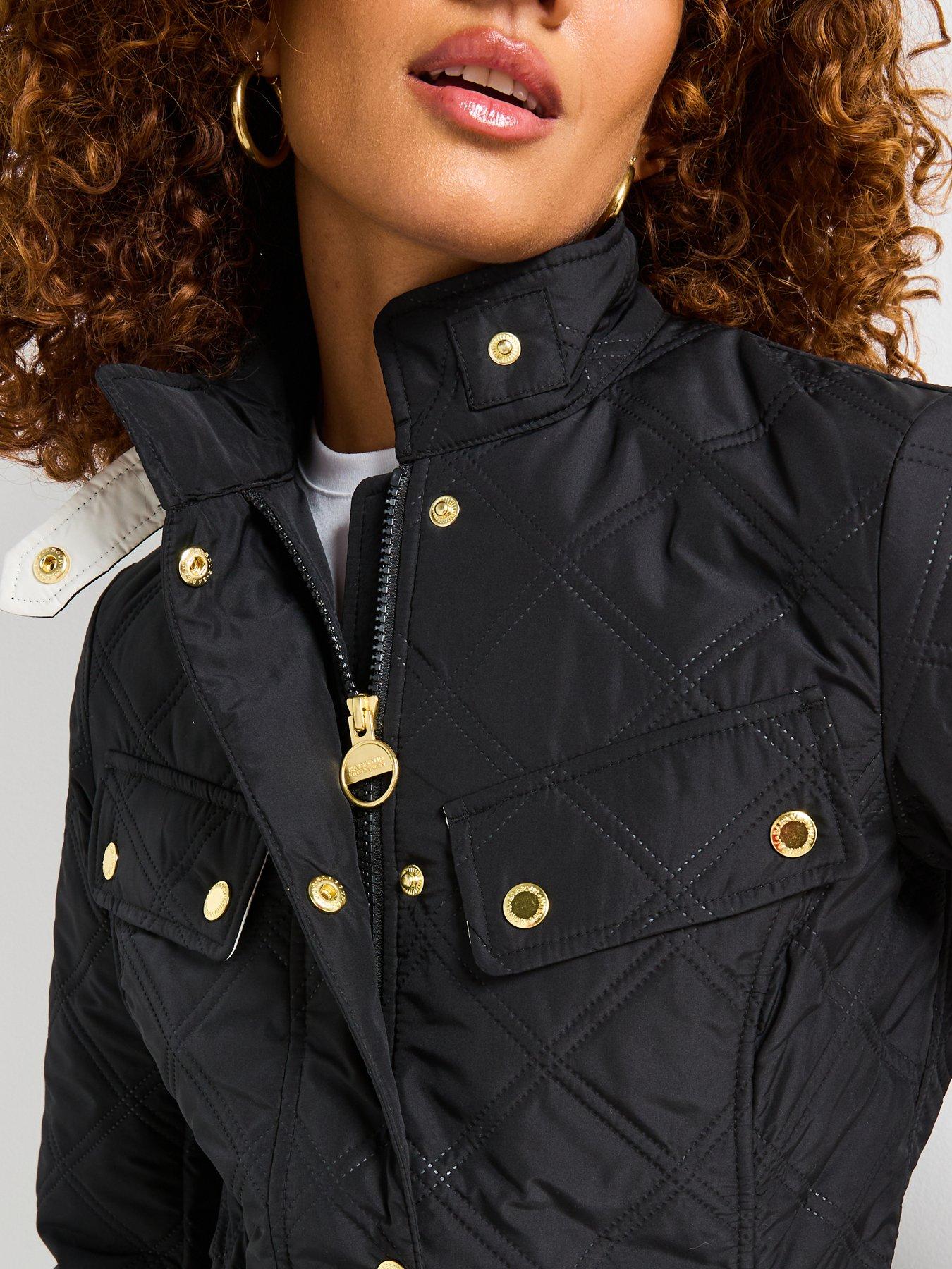  image of barbour-international-bintl-halsey-quilted-jacket-black