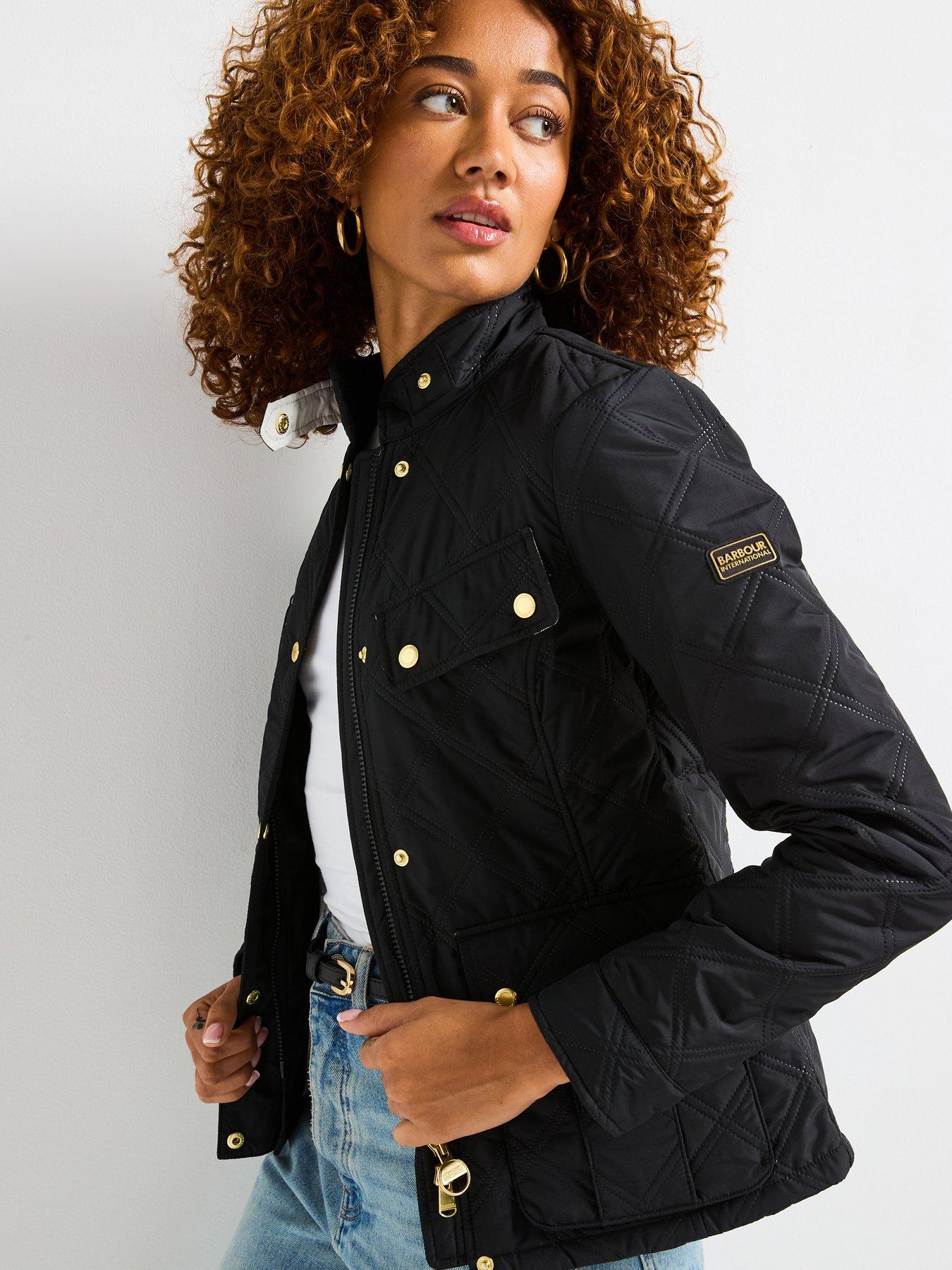  image of barbour-international-bintl-halsey-quilted-jacket-black