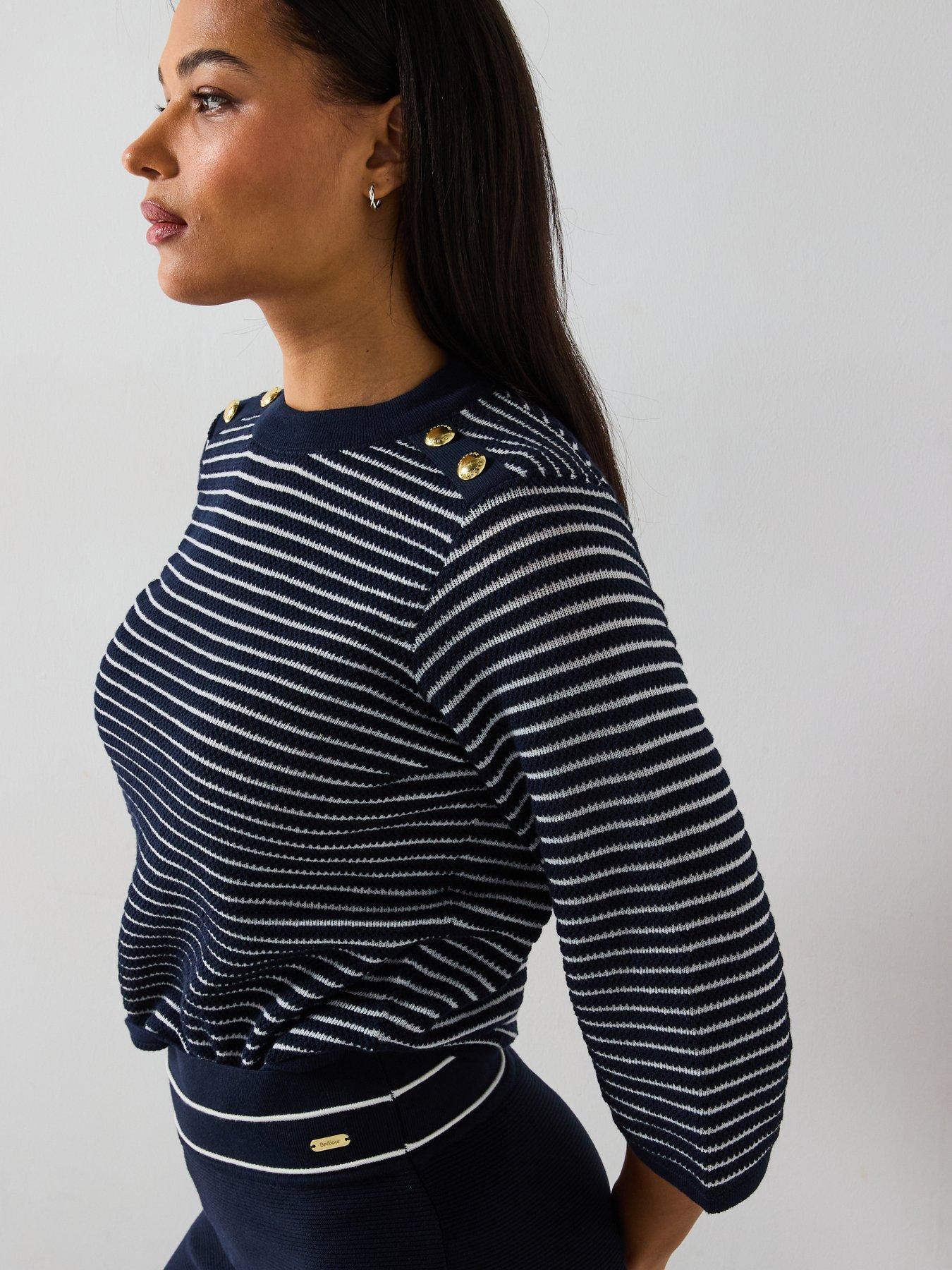  image of barbour-knitted-maisy-trousers-navy