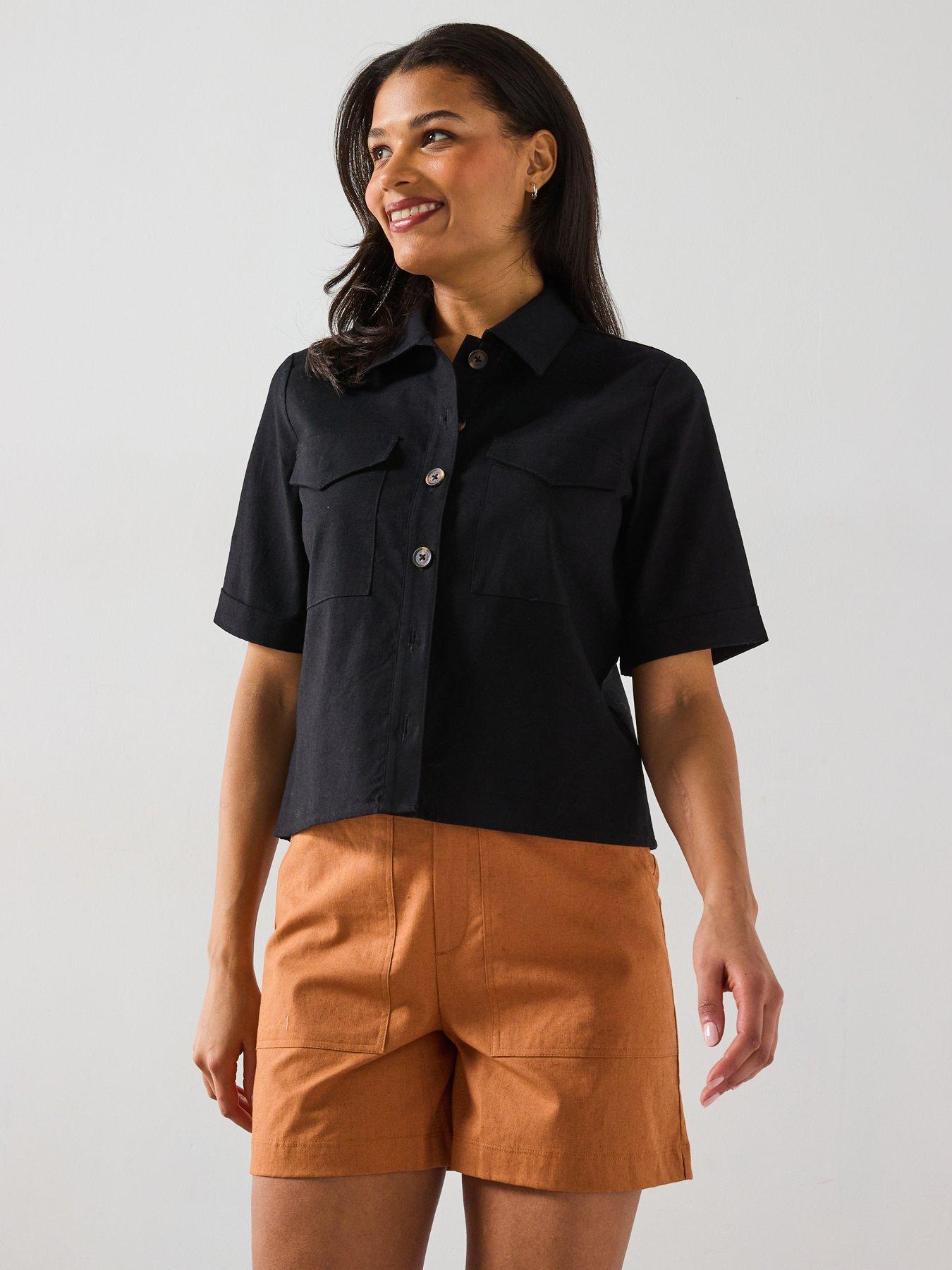  image of barbour-luna-shirt-black