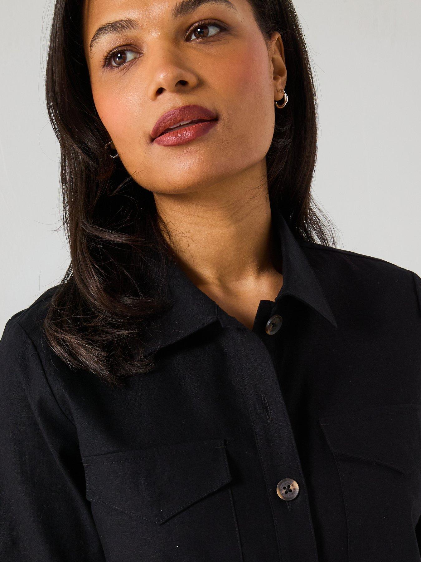  image of barbour-luna-shirt-black