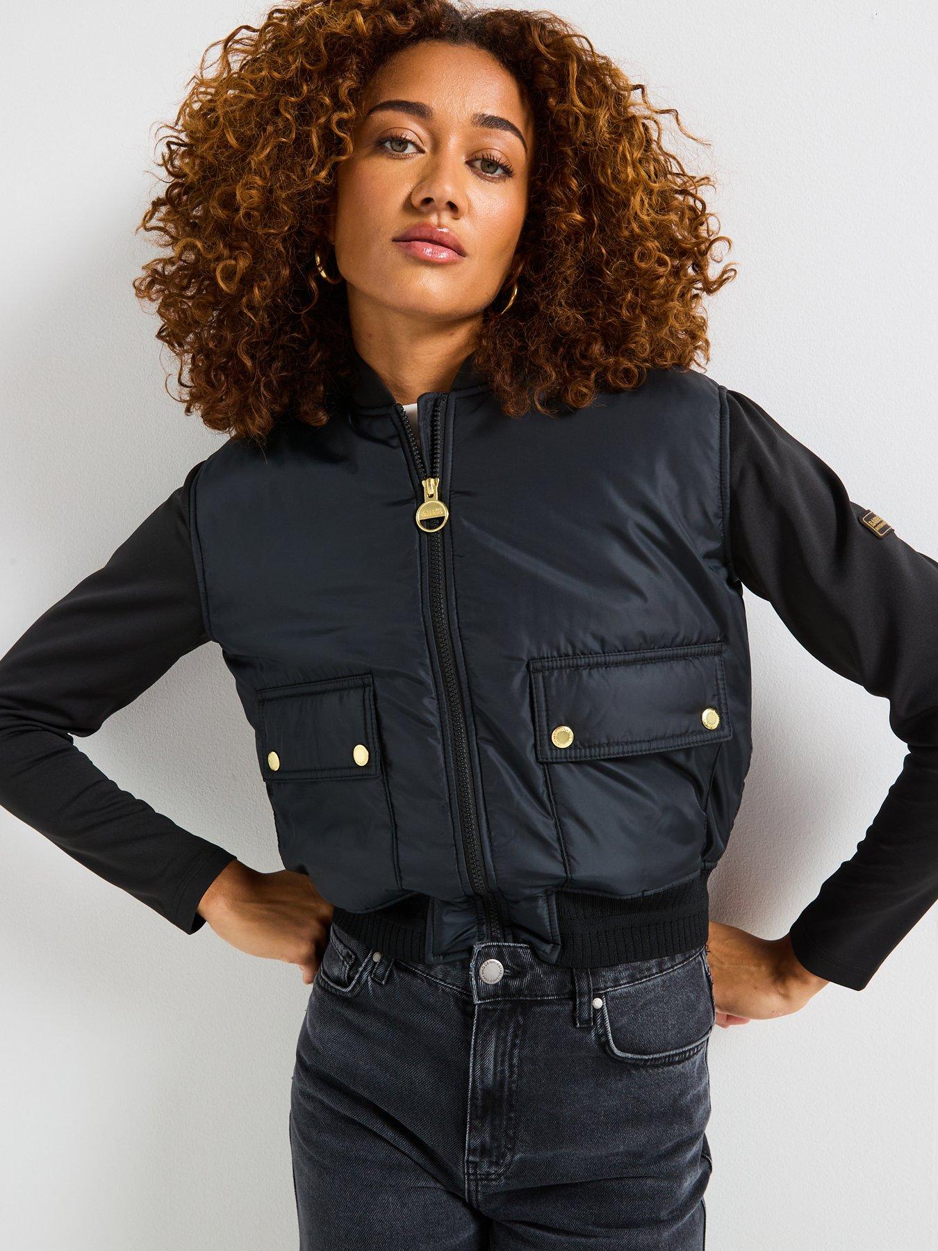  image of barbour-international-emerson-quilted-sweat-jacket-black
