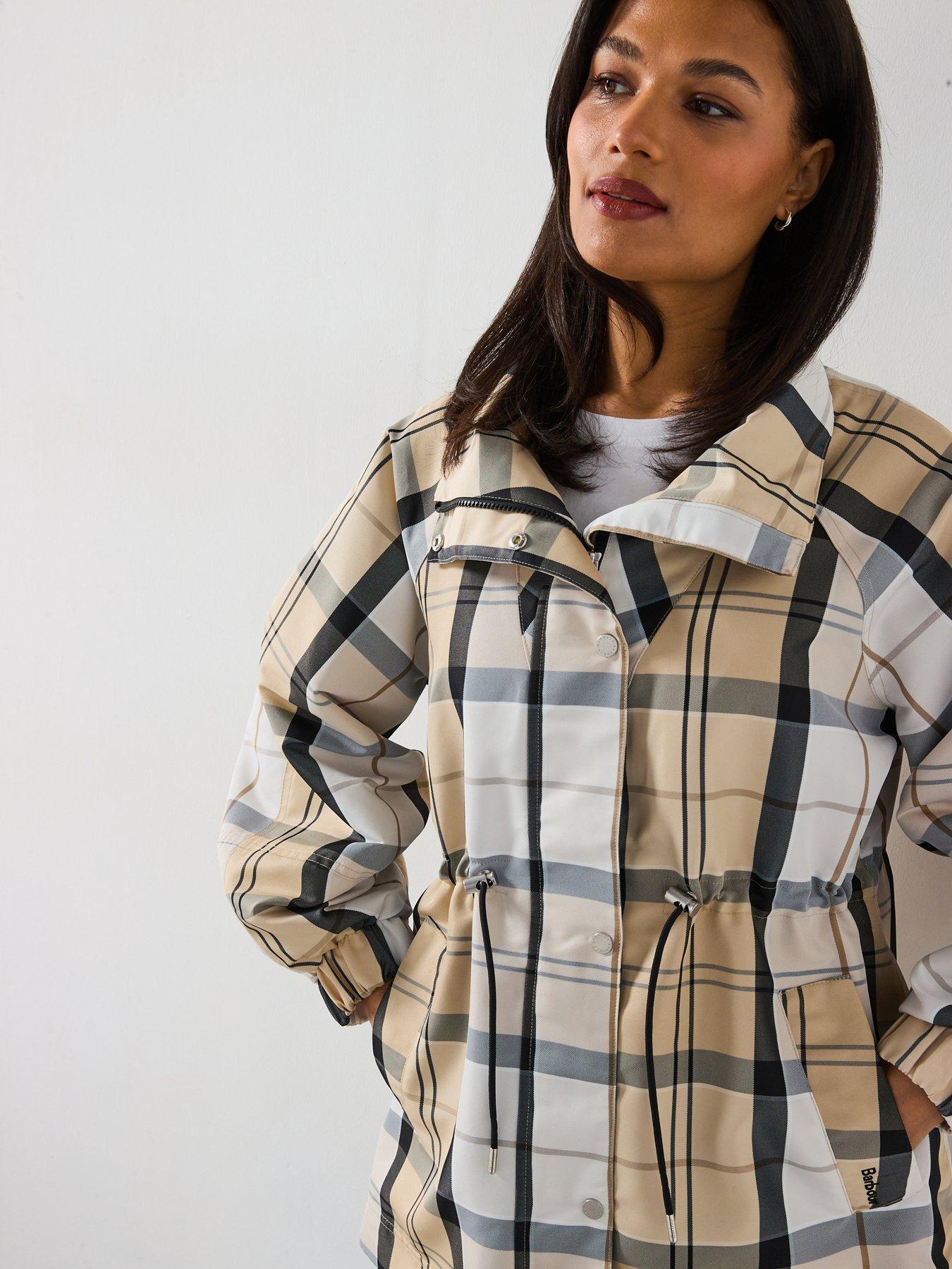  image of barbour-suri-checked-showerproof-jacket-multi