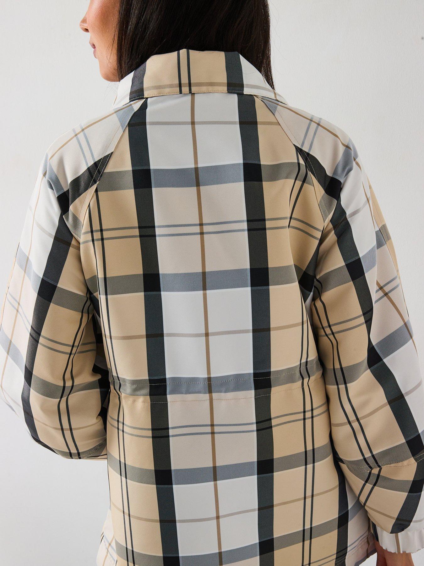  image of barbour-suri-checked-showerproof-jacket-multi
