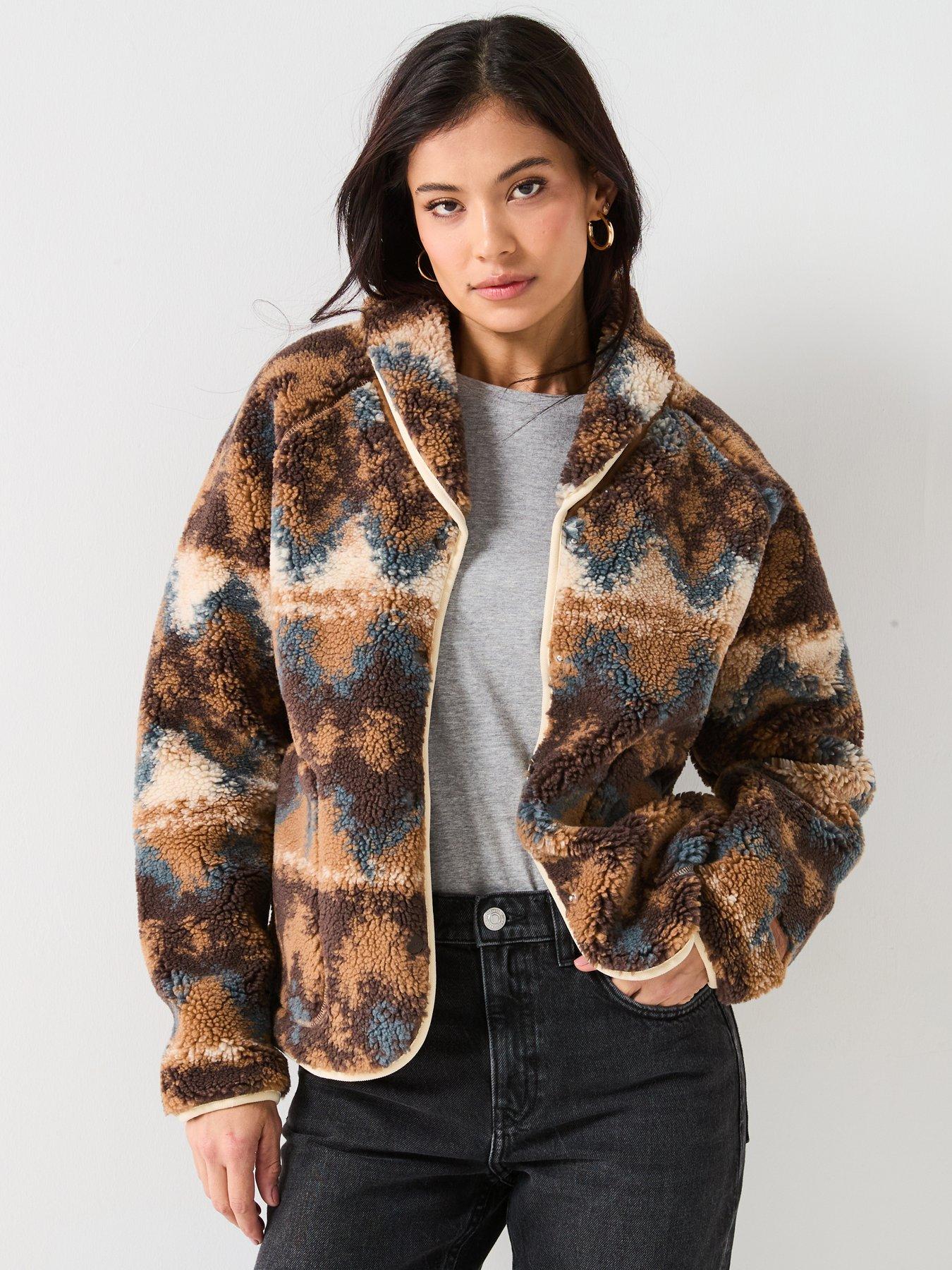 undefined W Elaina Uggfluff Cardigan - Brown
