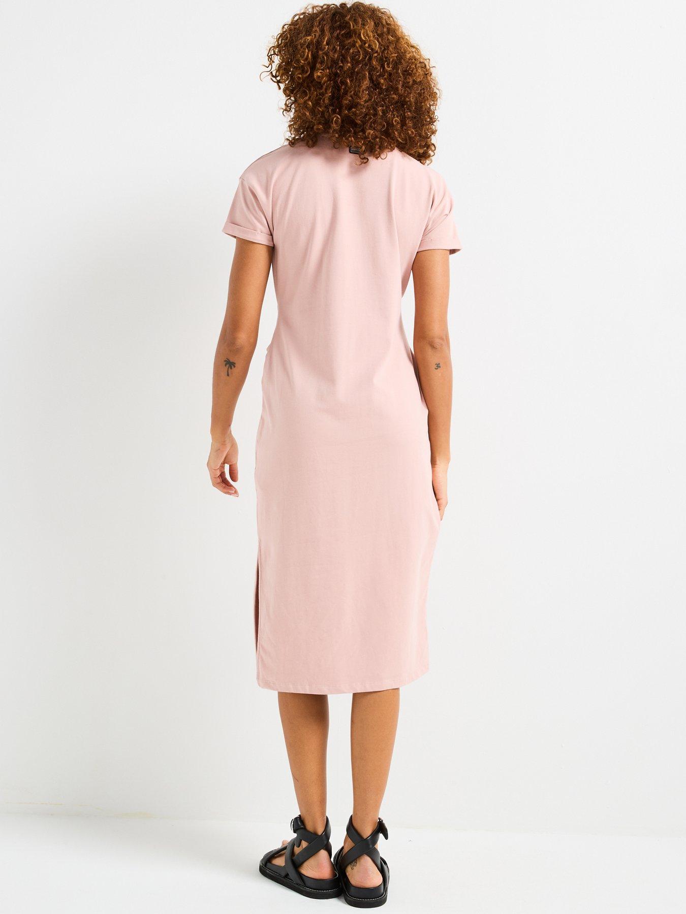 stillFront image of barbour-international-whitson-midi-dress-pink