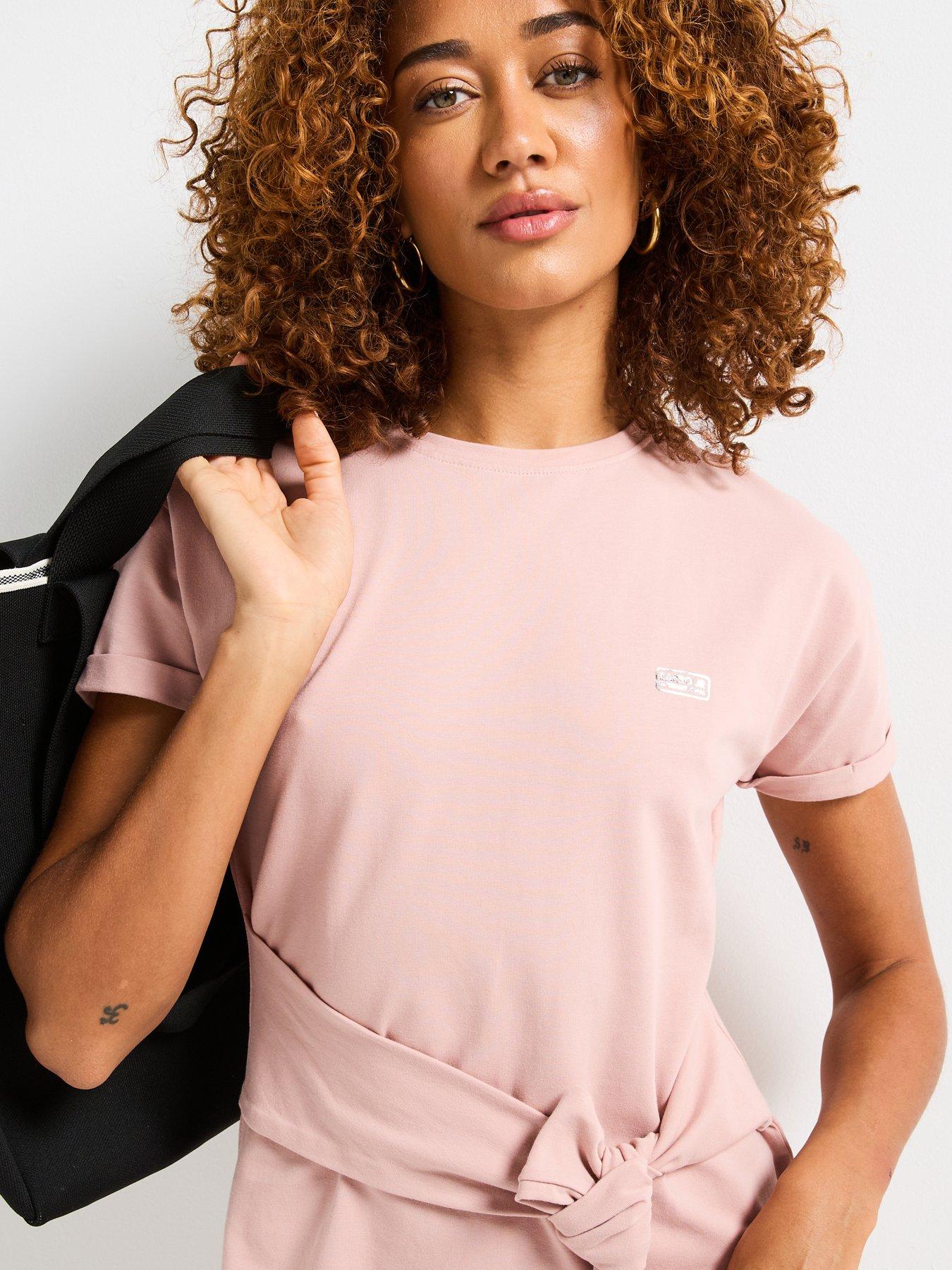  image of barbour-international-whitson-midi-dress-pink