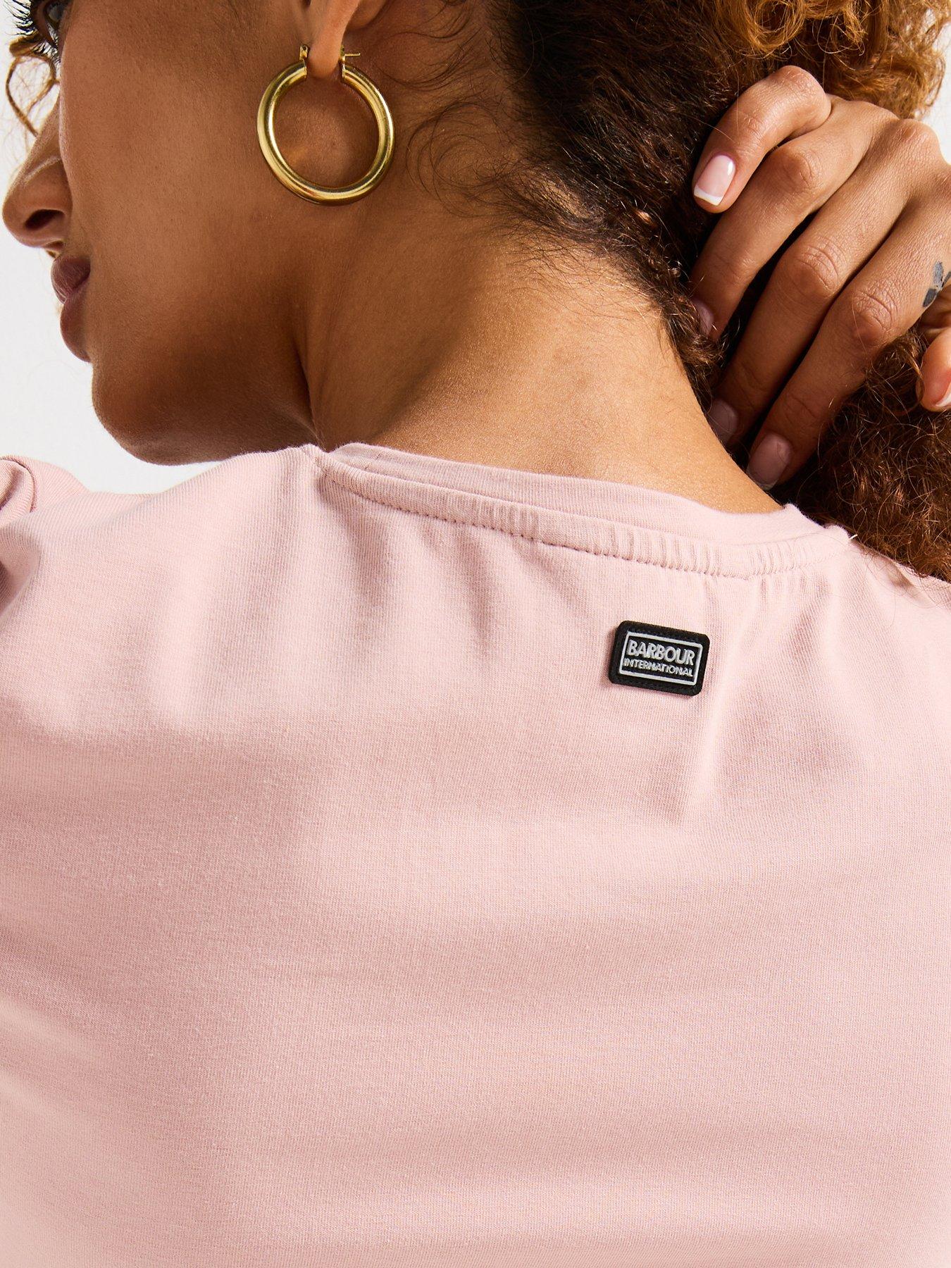  image of barbour-international-whitson-midi-dress-pink