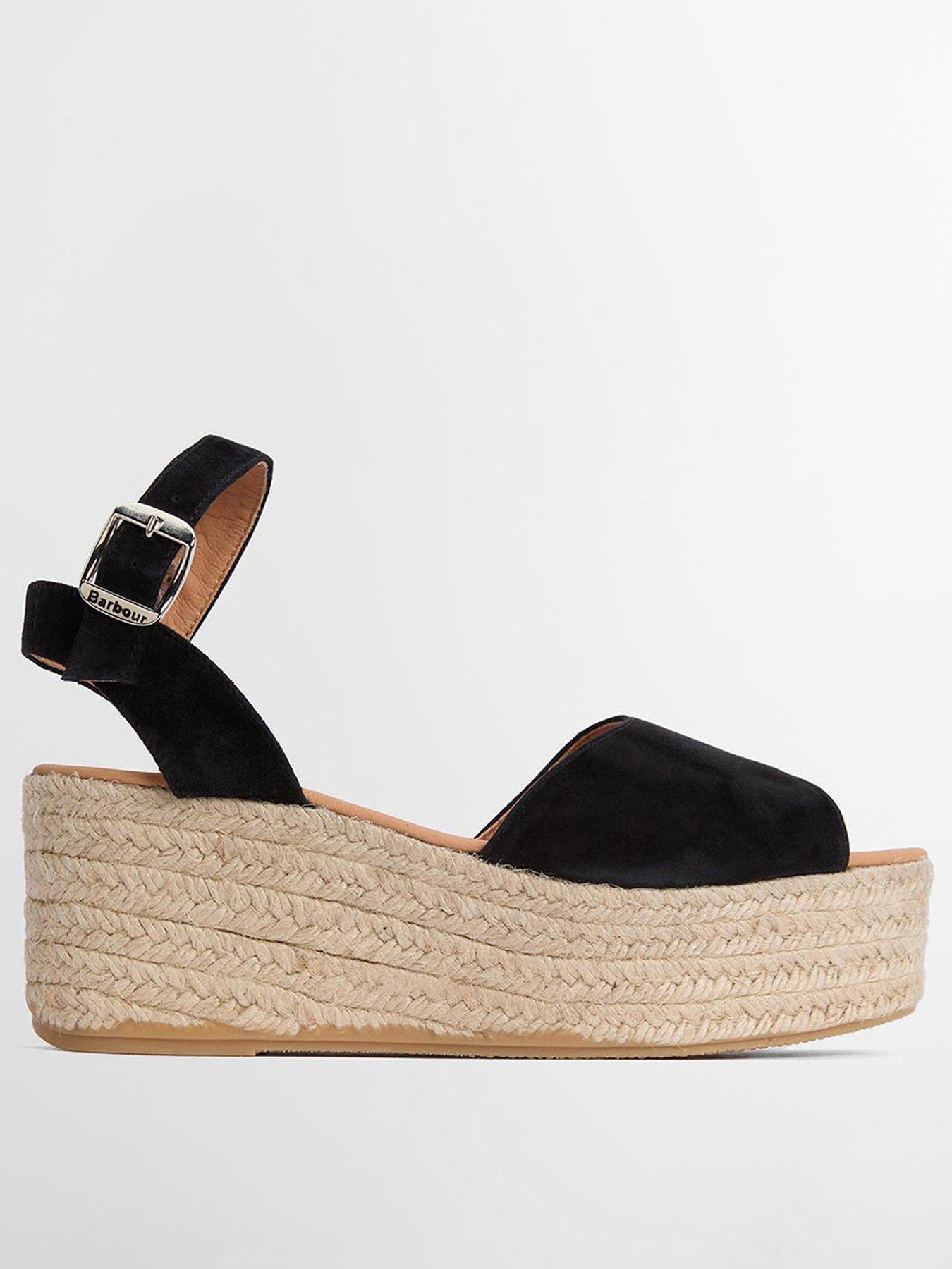 Barbour Aspen Espadrille Wedge Sandals