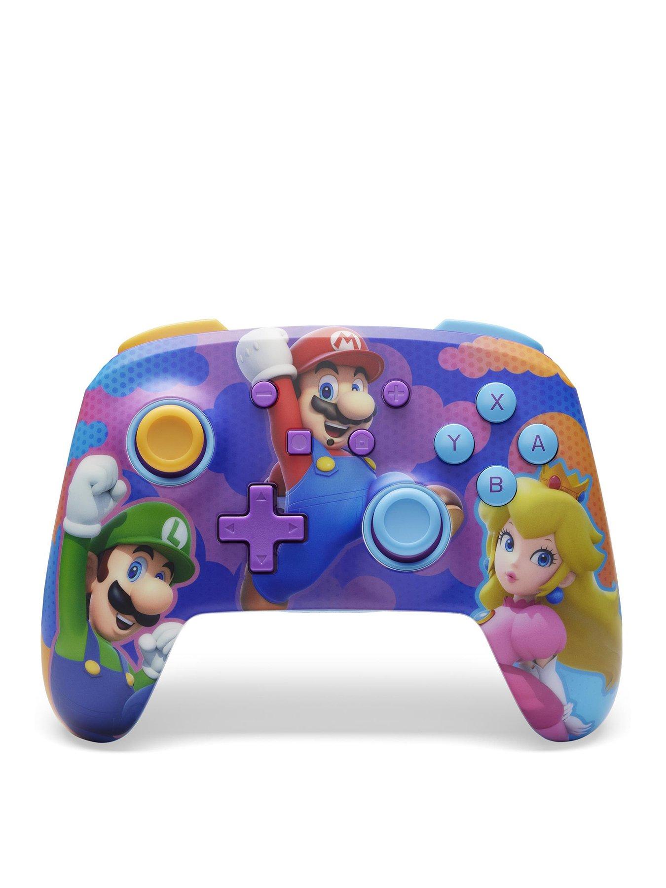 image of powera-enhanced-wireless-controller-for-nintendo-switch-color-splash-heroes