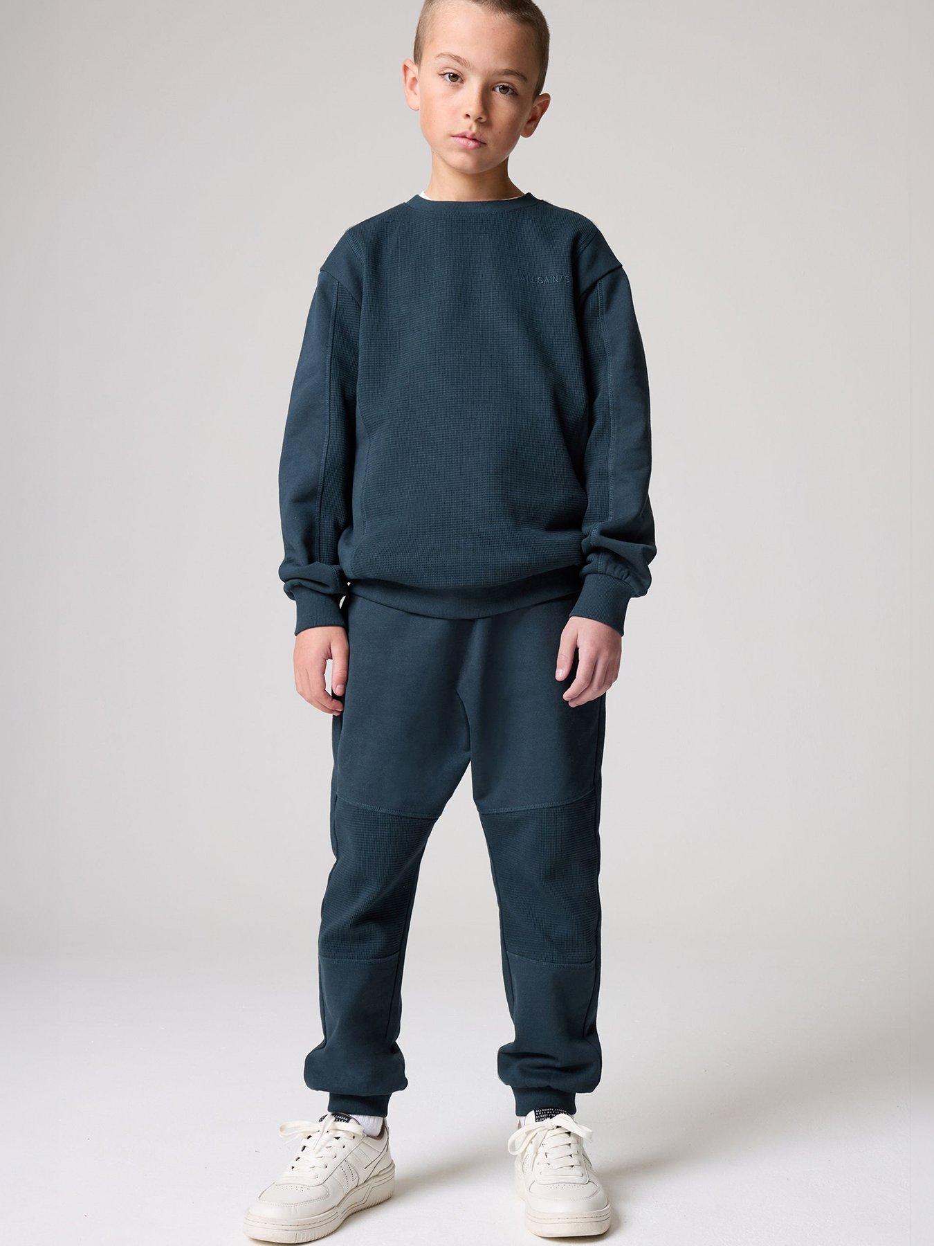  image of smallsaints-boys-waffle-textured-set-navy