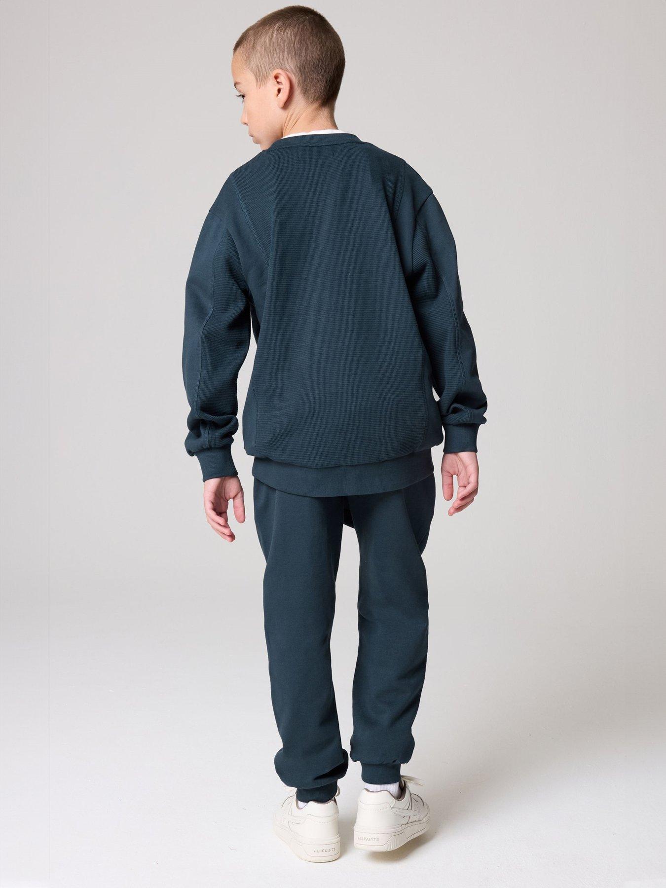  image of smallsaints-boys-waffle-textured-set-navy