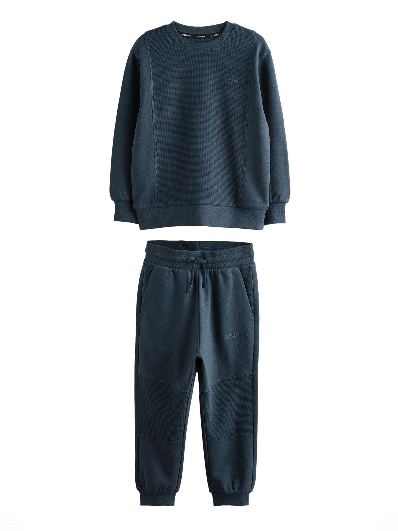  image of smallsaints-boys-waffle-textured-set-navy