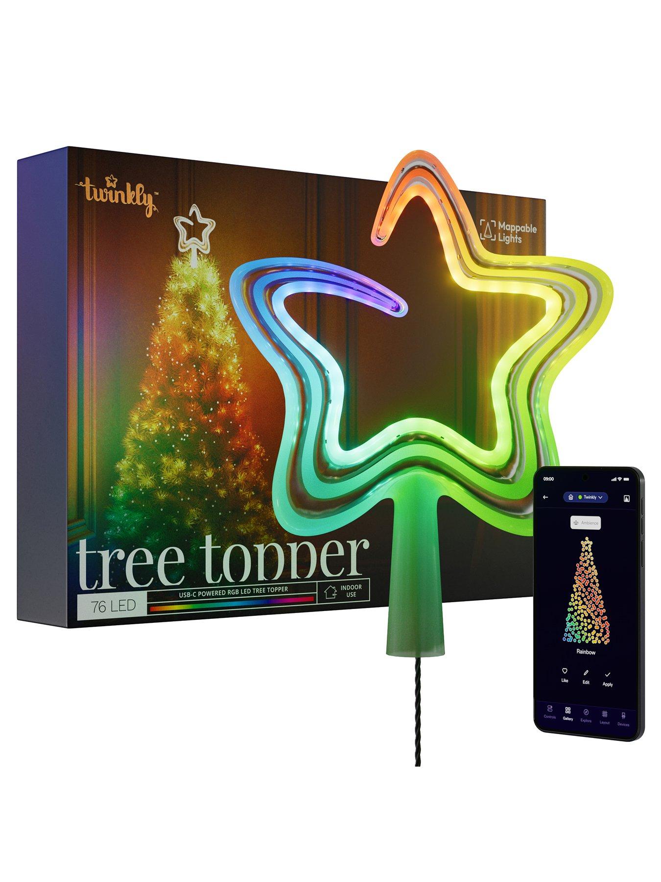  image of twinkly-tree-topper-76-led-usb-c-powered-star-for-the-top-of-your-tree