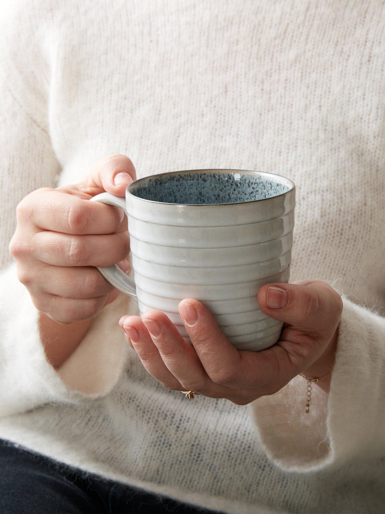 Denby Studio Grey Mugs Set Of 2