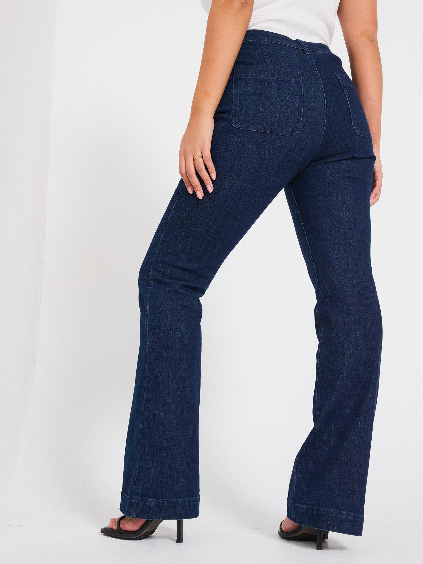  image of v-by-very-curve-kickflare-jean-dark-wash