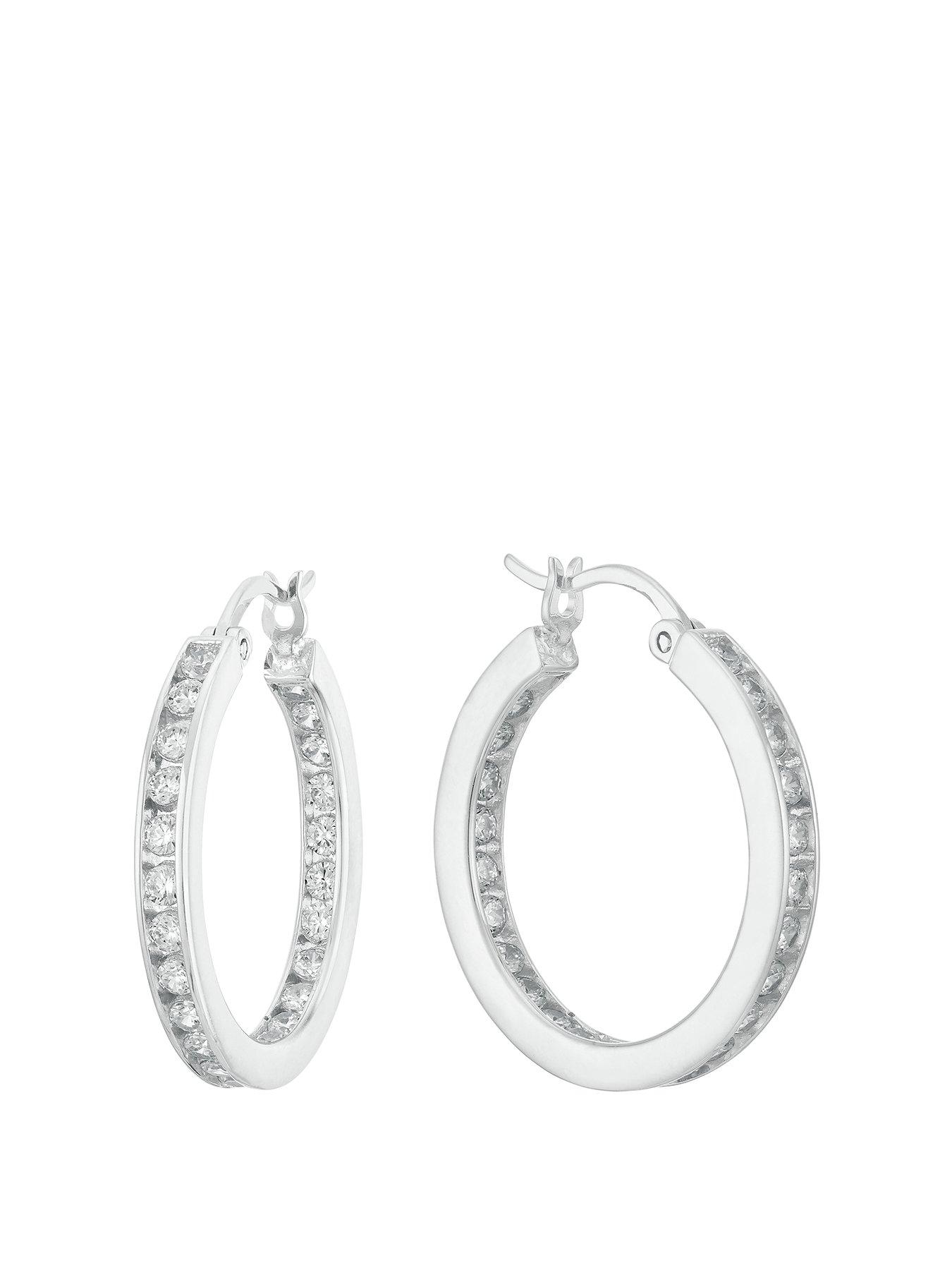 h-samuel-sterling-silver-cubic-zirconia-channel-set-hoop-earrings