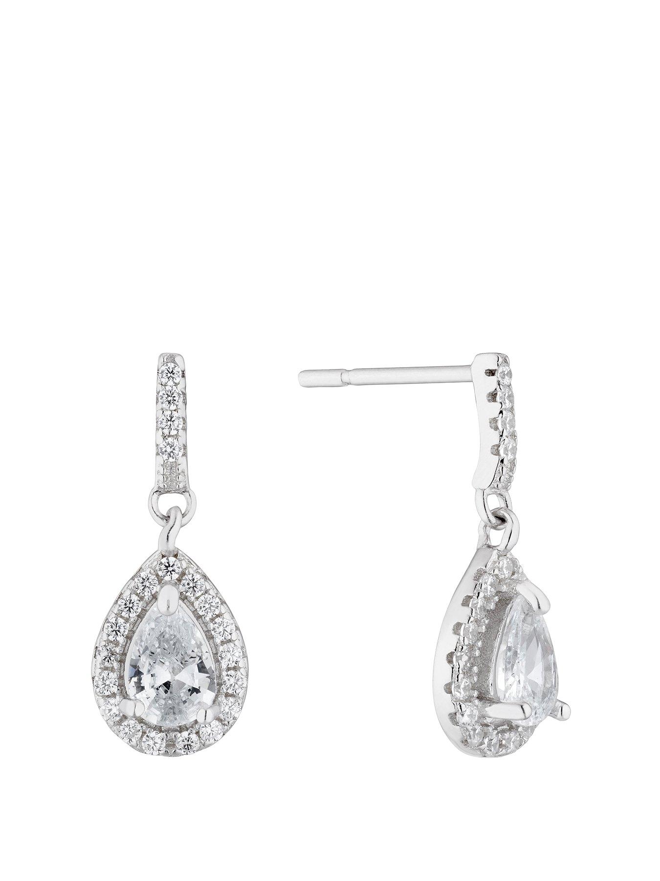 h-samuel-silver-cubic-zirconia-teardrop-drop-earrings